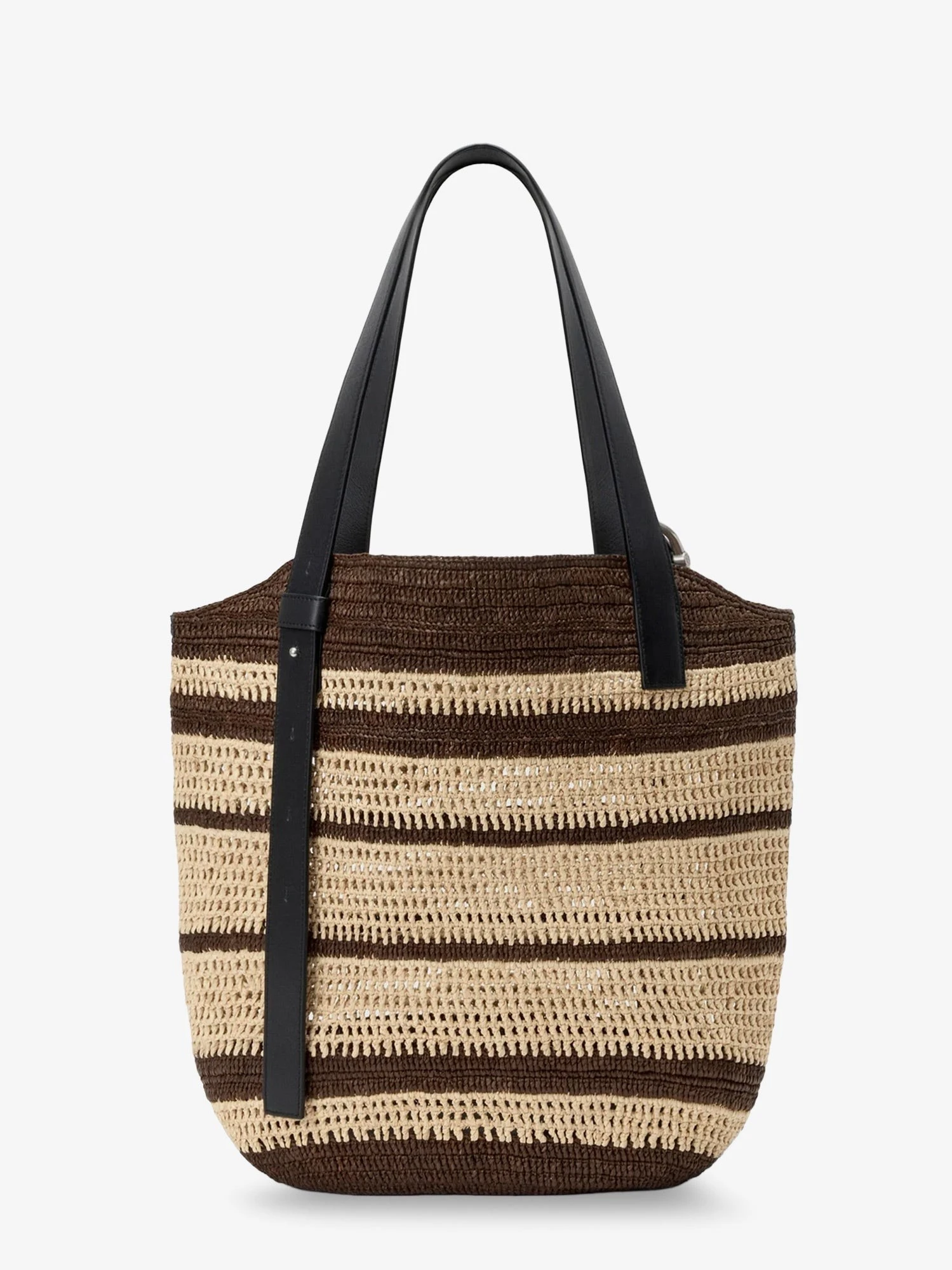 Paula's Ibiza Two-Tone Raffia Loop Shopping Bag.webp