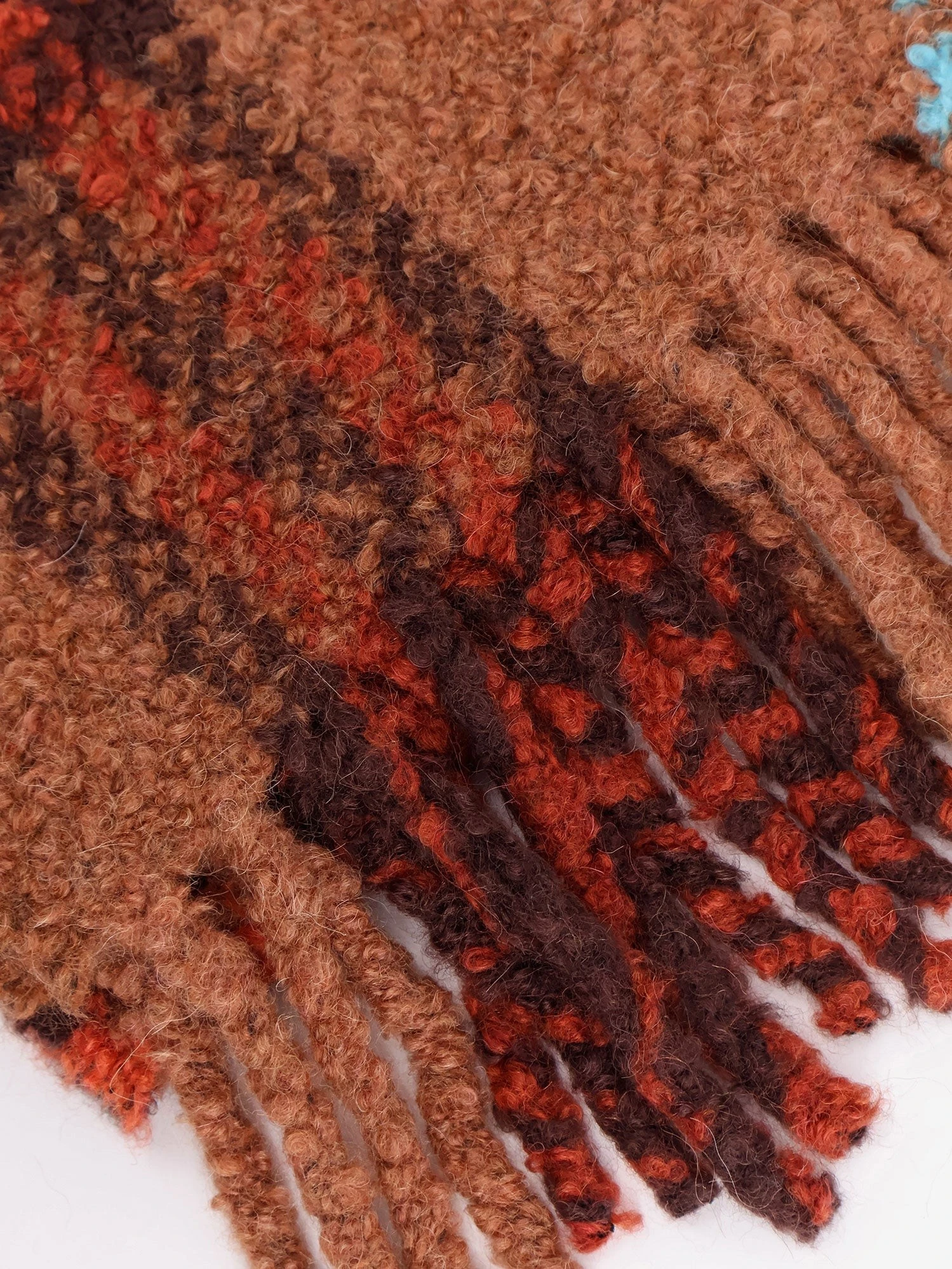 Wool blend and alpaca bouclé scarf.webp
