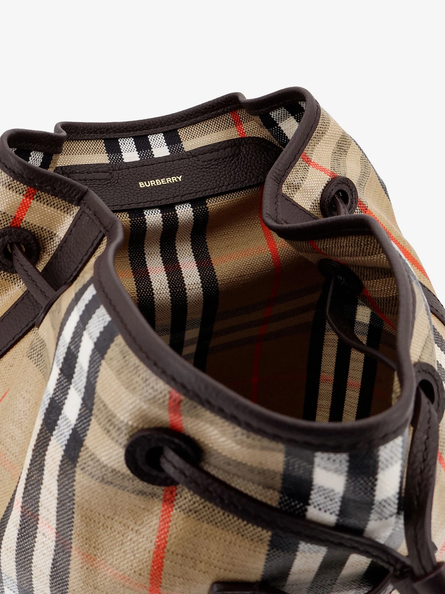 Highlands coated canvas backpack with front logo.webp