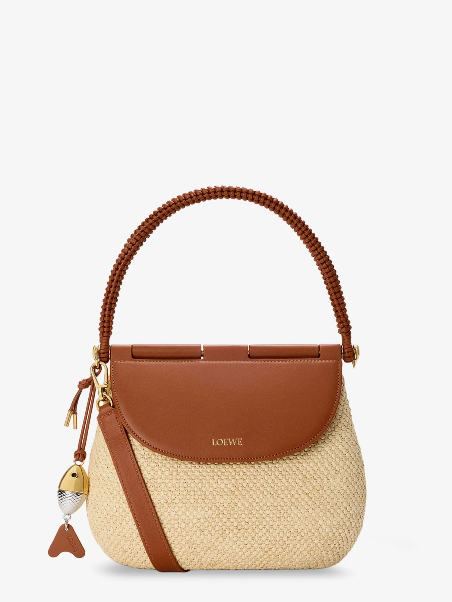 Paula's Ibiza Raffia and Leather Pescador crossbody bag.webp