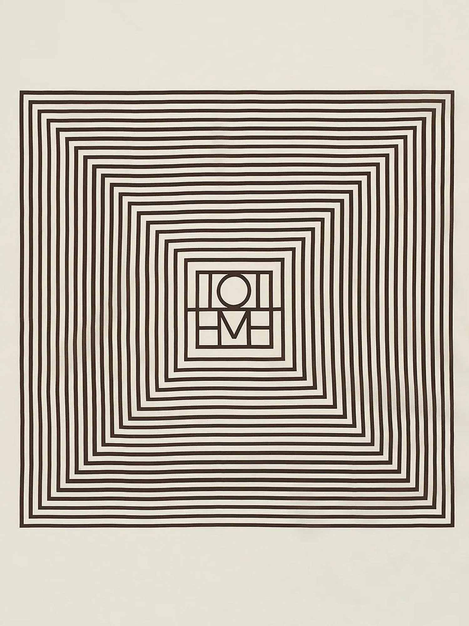 Centered Monogram silk foulard