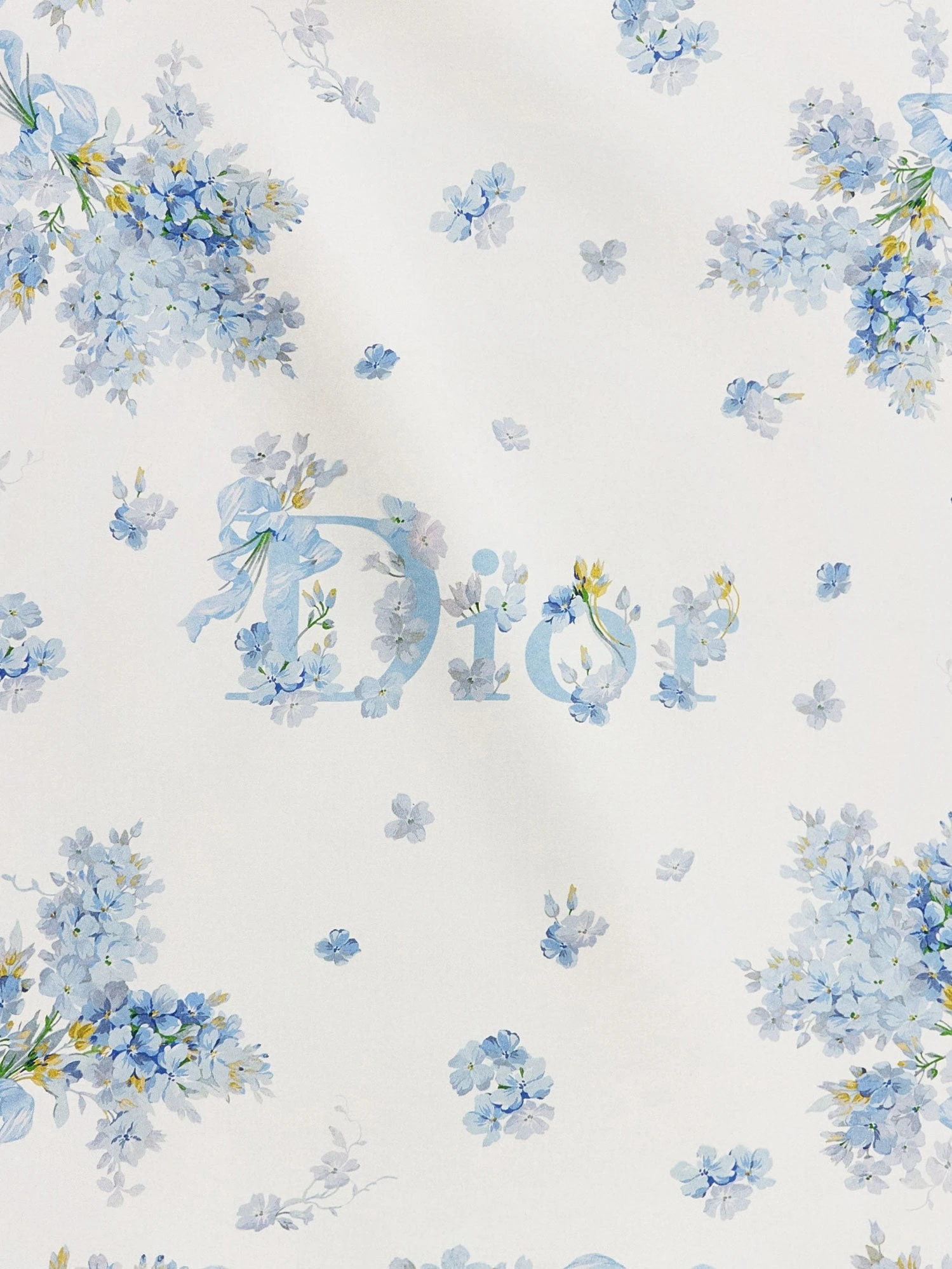 Silk Foulard with Dior Lilac Bouquet print