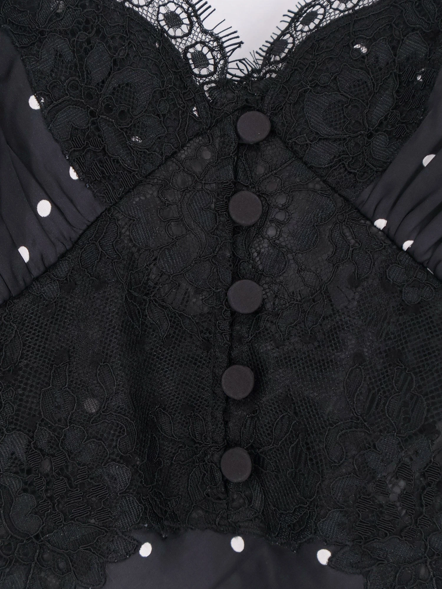 Polka-dots satin long dress.webp