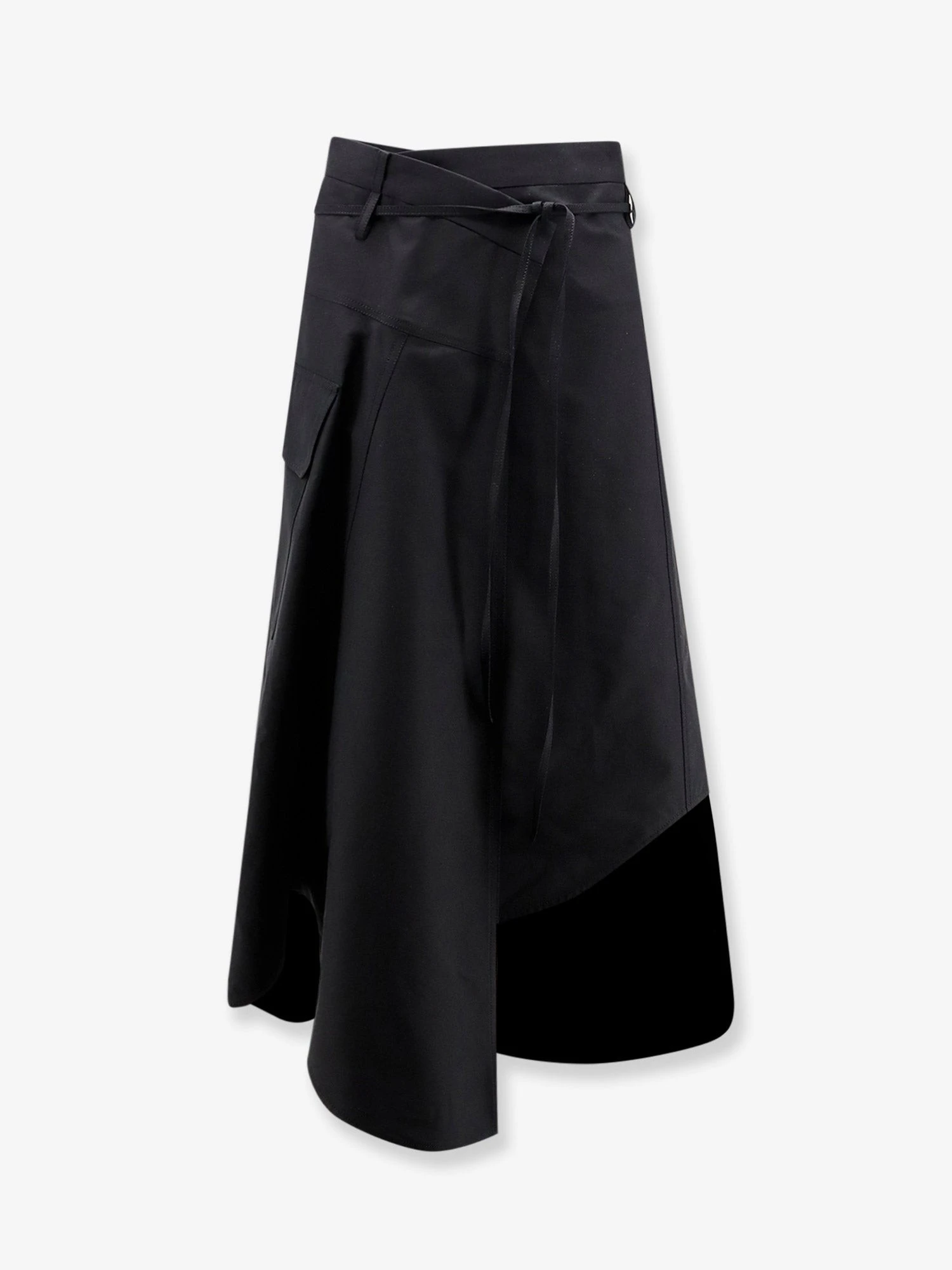 Compact cotton canvas skirt.webp