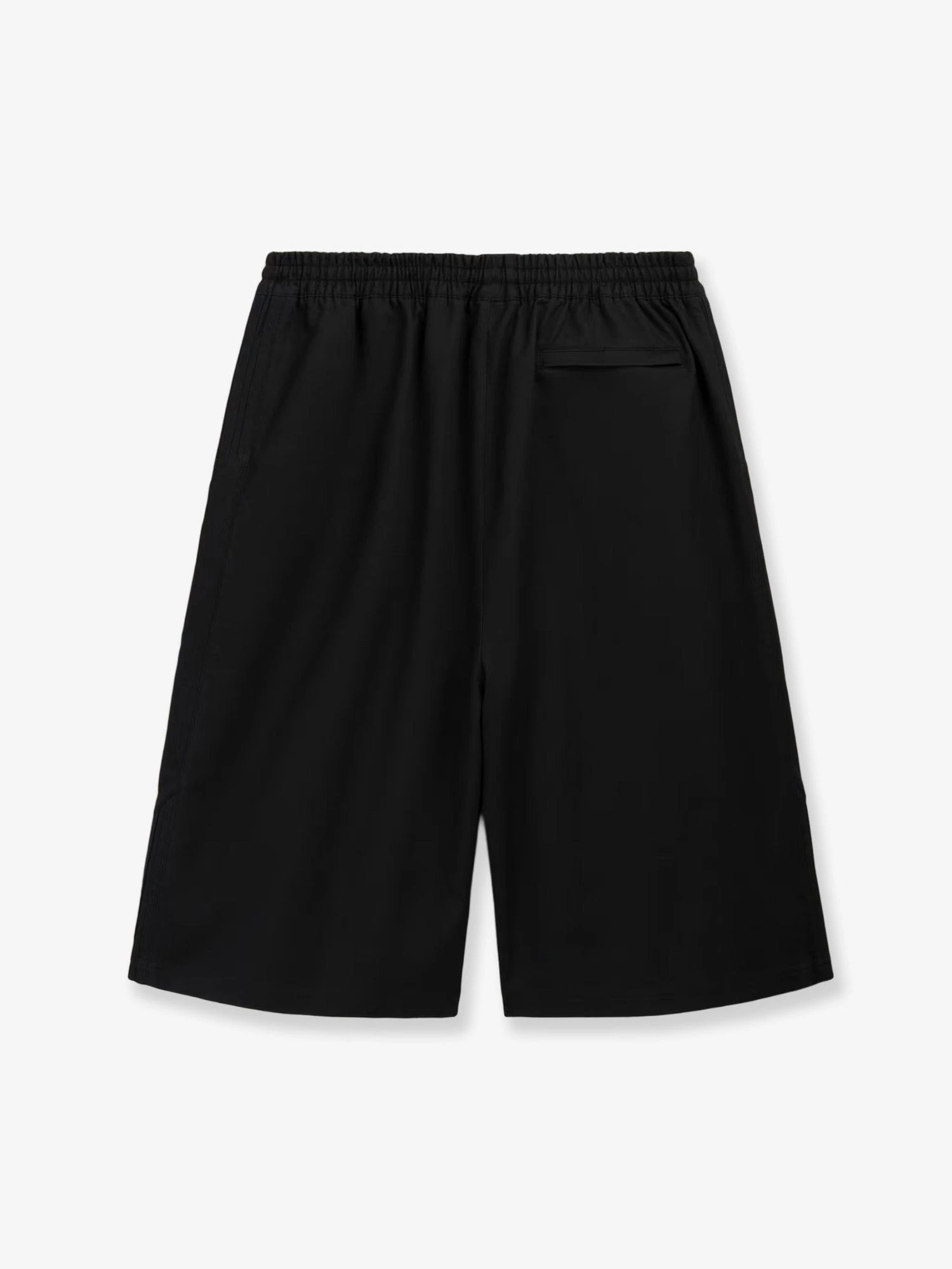 Oversized cotton Bermuda shorts with logo embroidery.webp