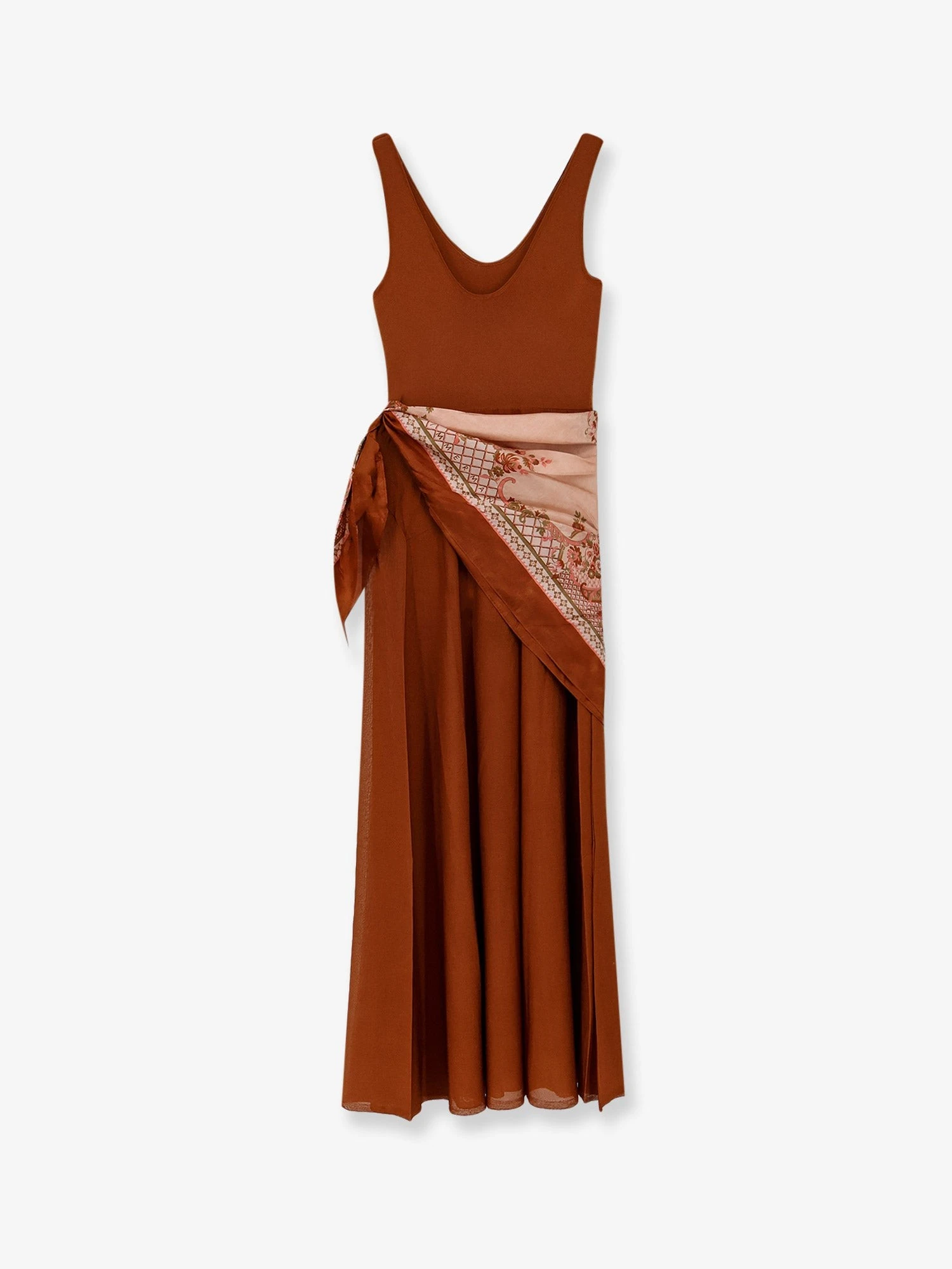 Aster viscose blend long dress.webp