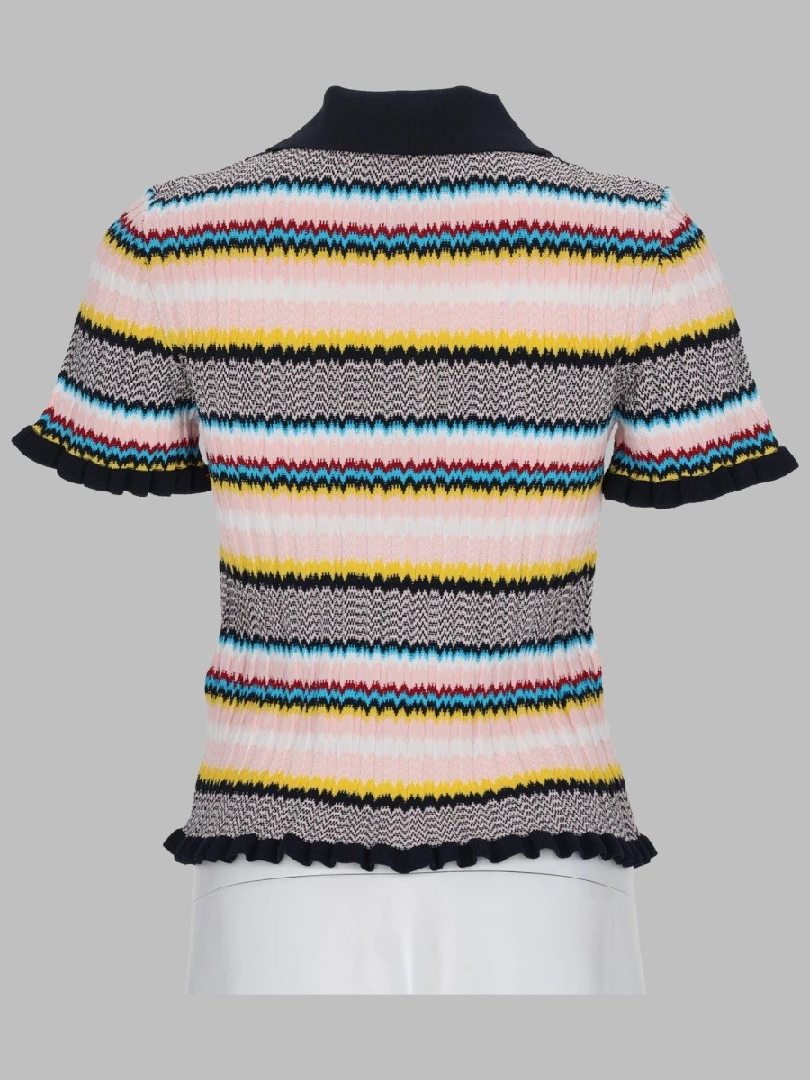 MAGLIA POLO CON MOTIVO CHEVRON.webp