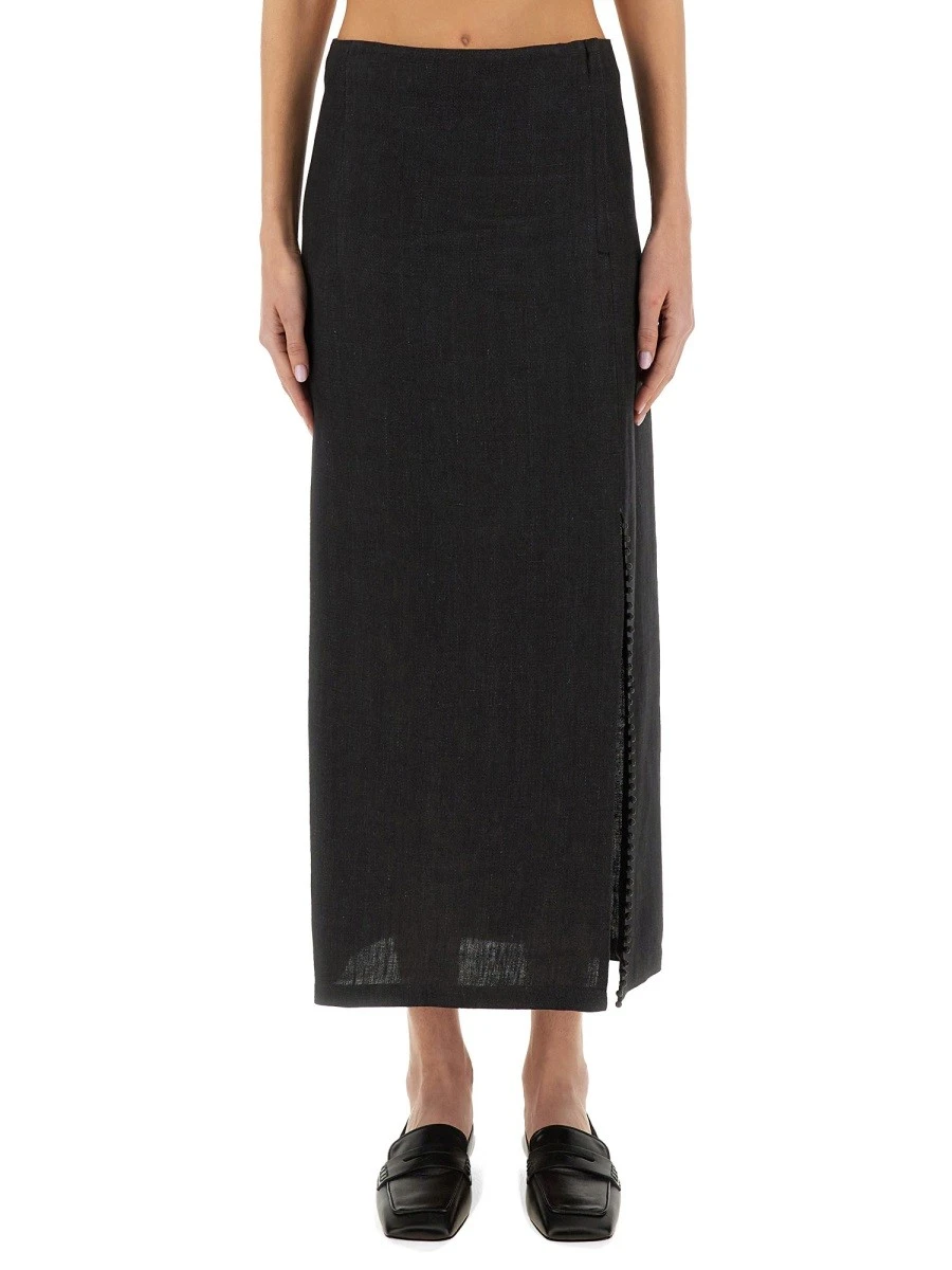 LINEN SKIRT WITH SLIT.webp
