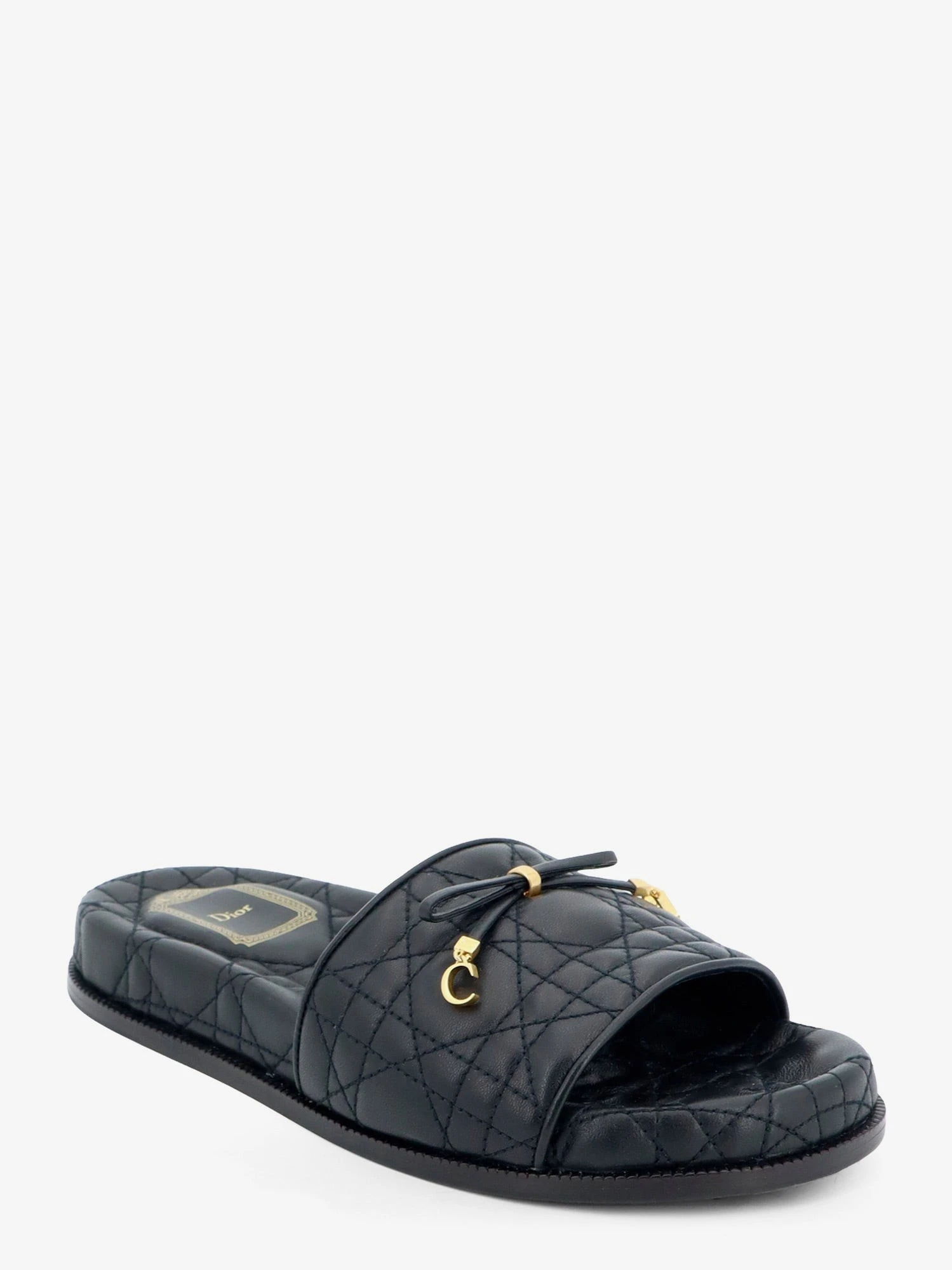 Cannage quilted leather sandals.webp