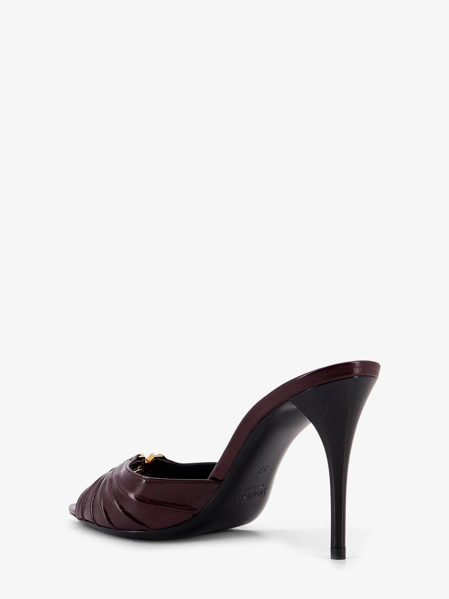 Babylone 90 bordeaux leather sandals.webp