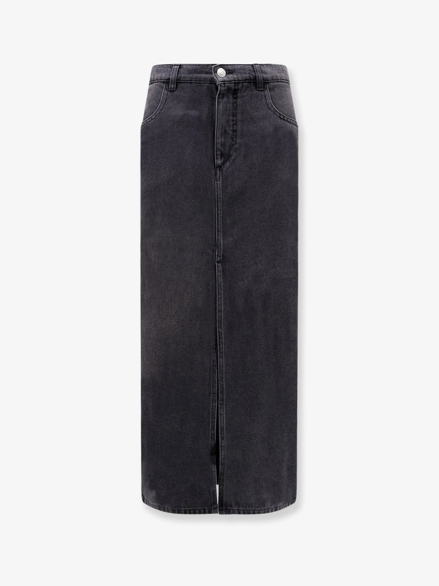 Faharia black denim skirt.webp