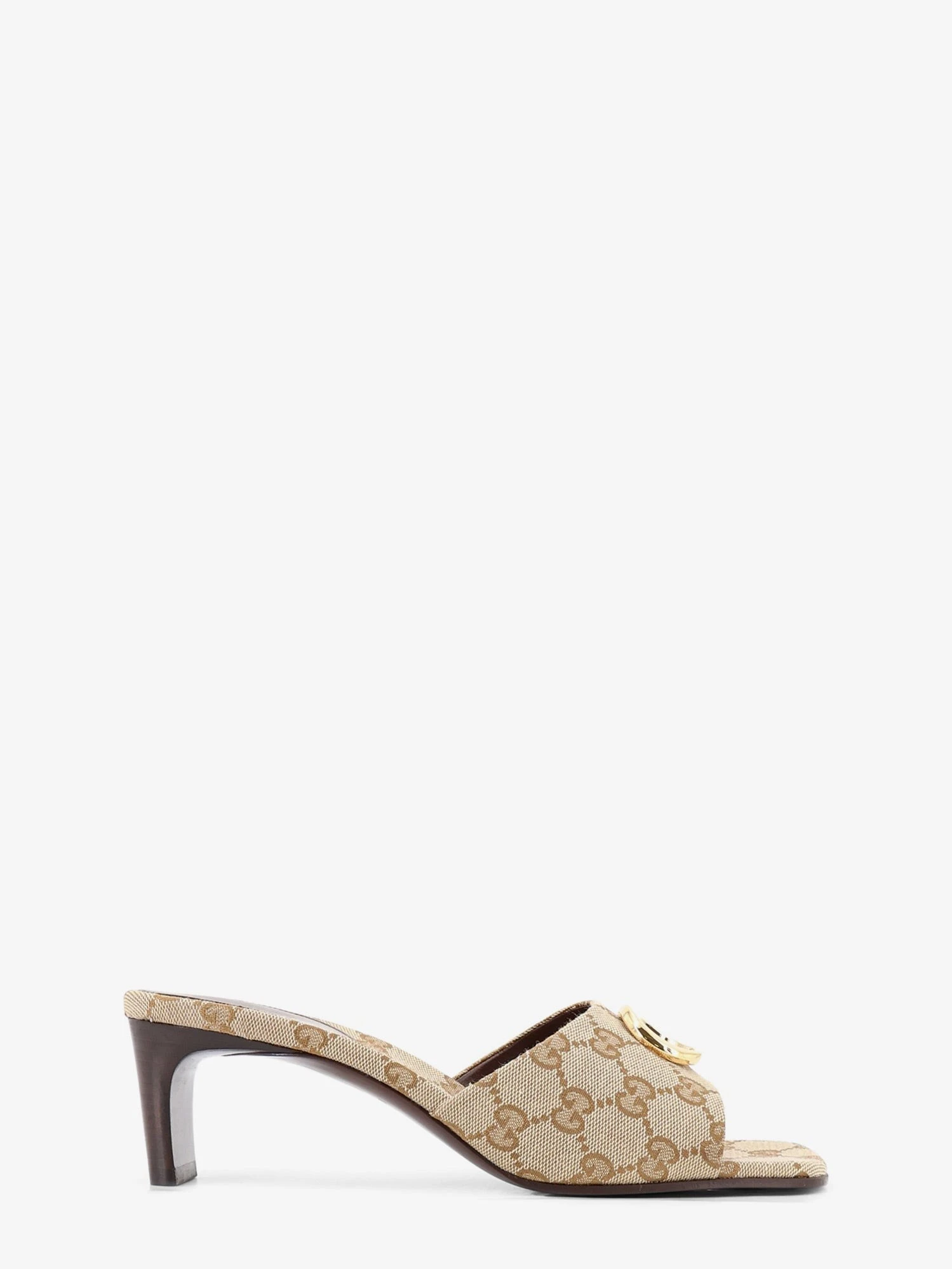 GG fabric sandals with logo on the front.webp