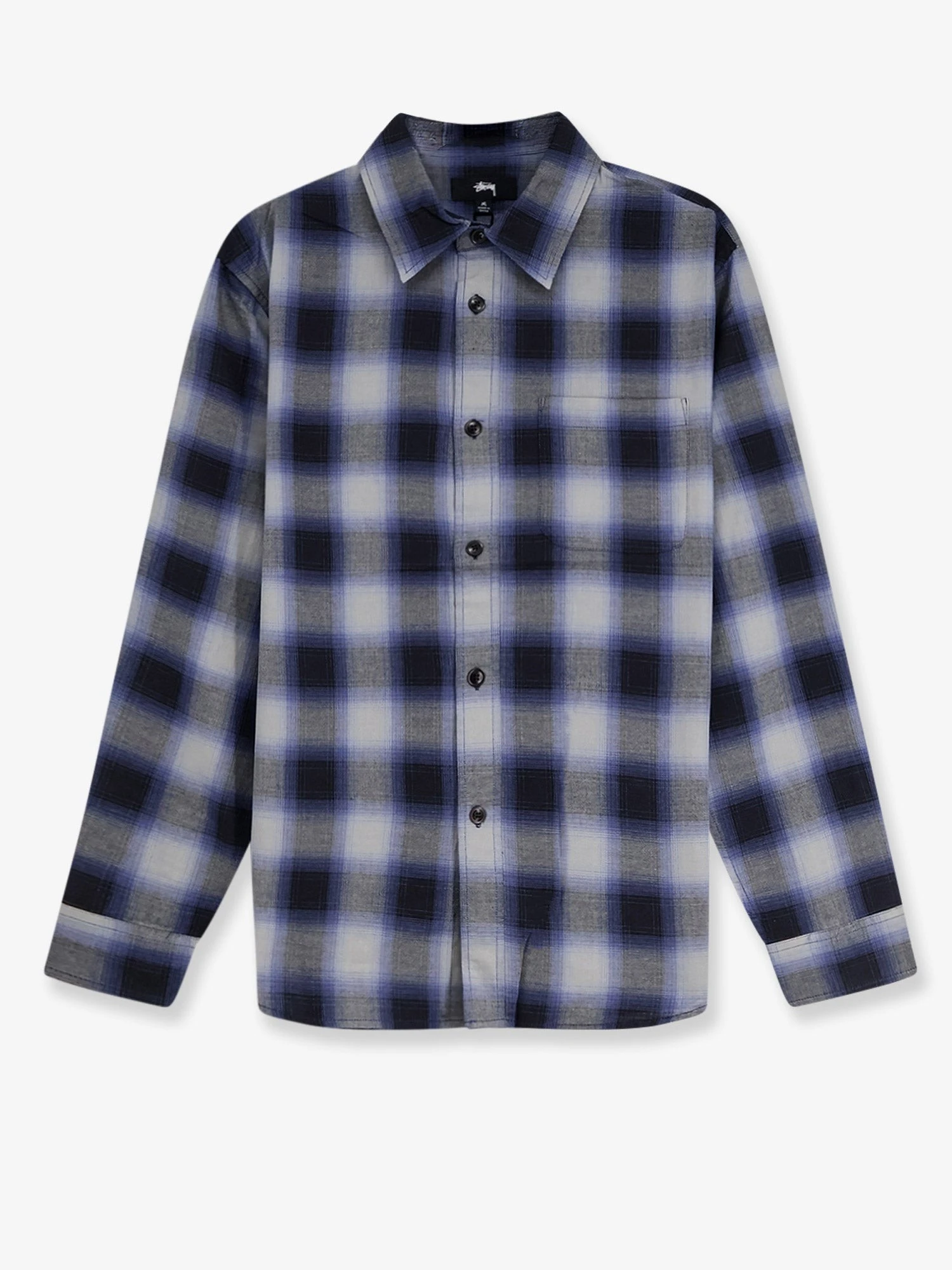 Beach Ombre Plaid madras cotton shirt.webp