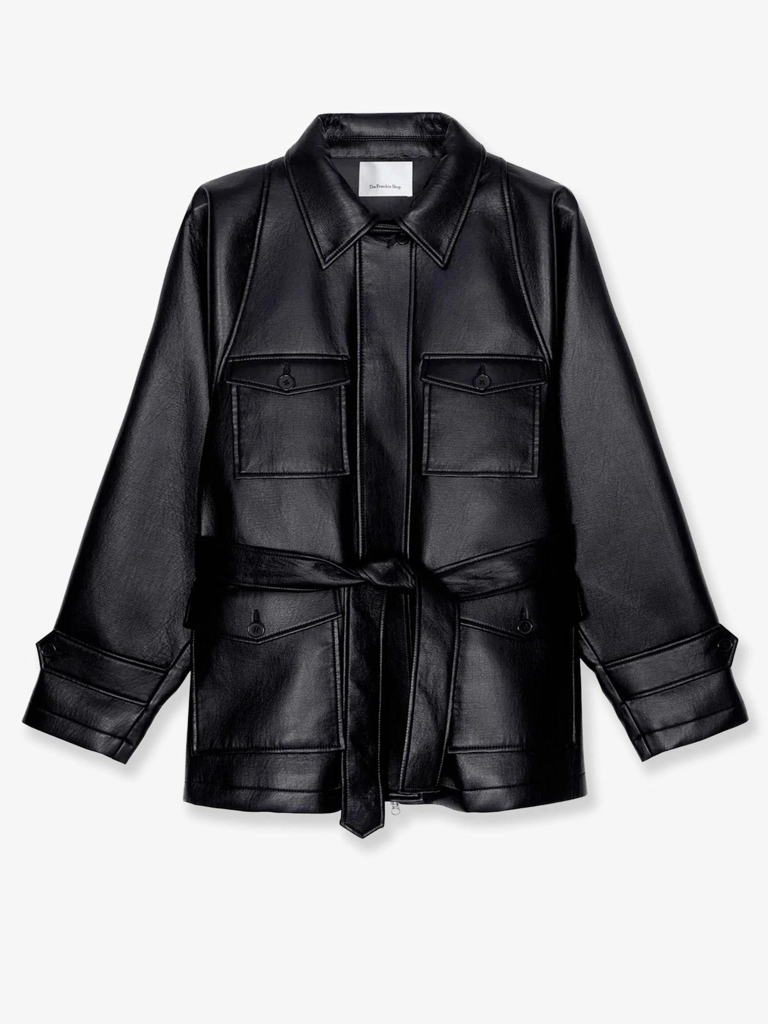 Kelia faux leather trench.webp
