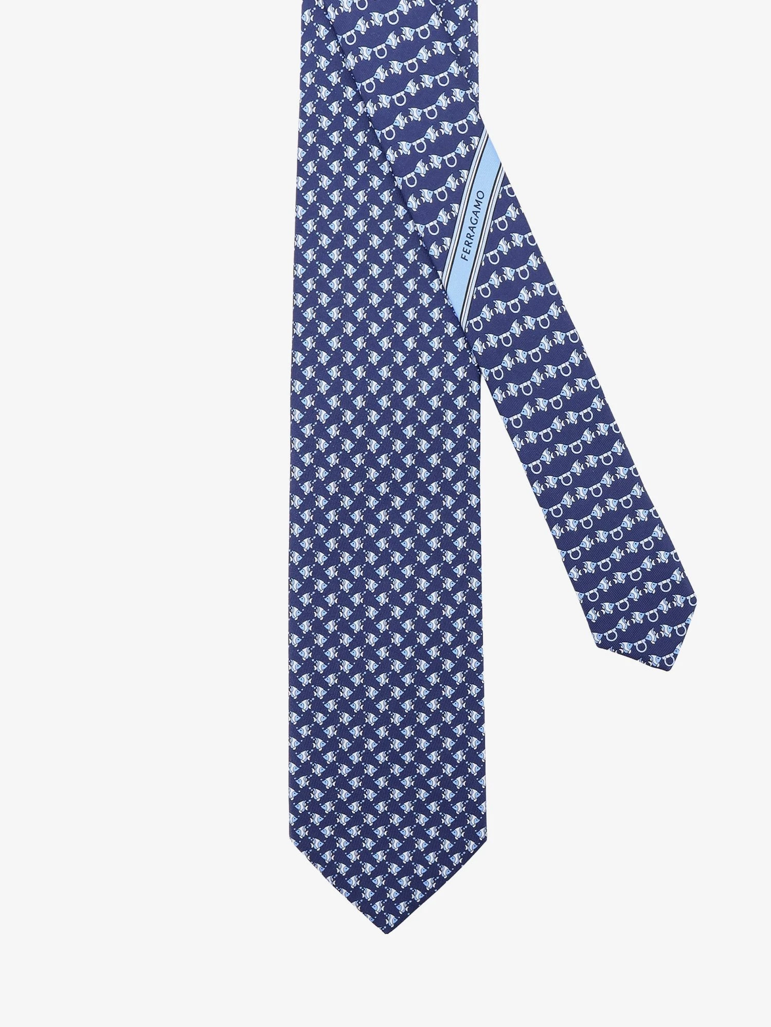Cyrus silk tie with Shark print.webp
