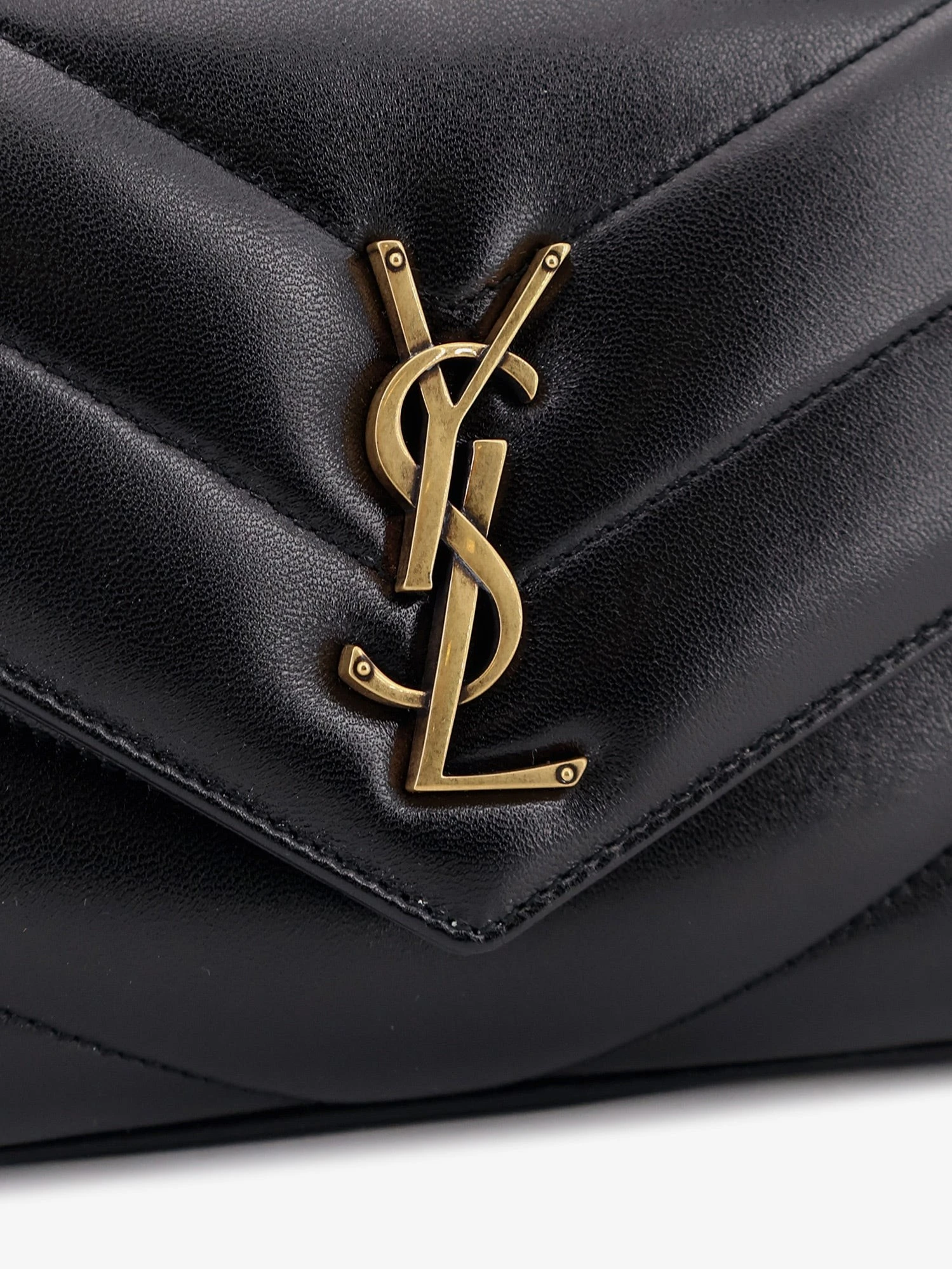 Loulou leather shoulder bag with metal Cassandre logo.webp