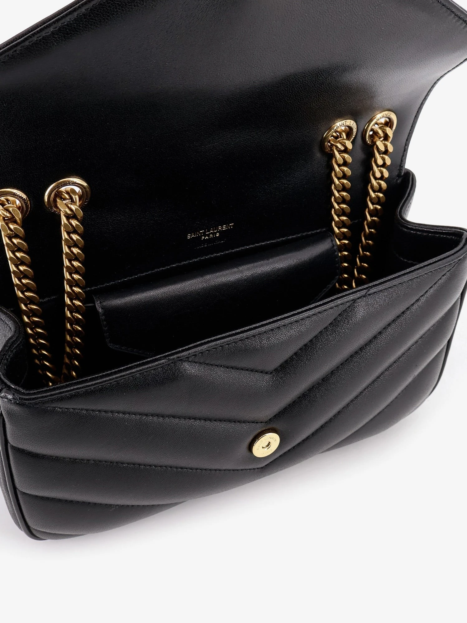 Loulou leather shoulder bag with metal Cassandre logo.webp