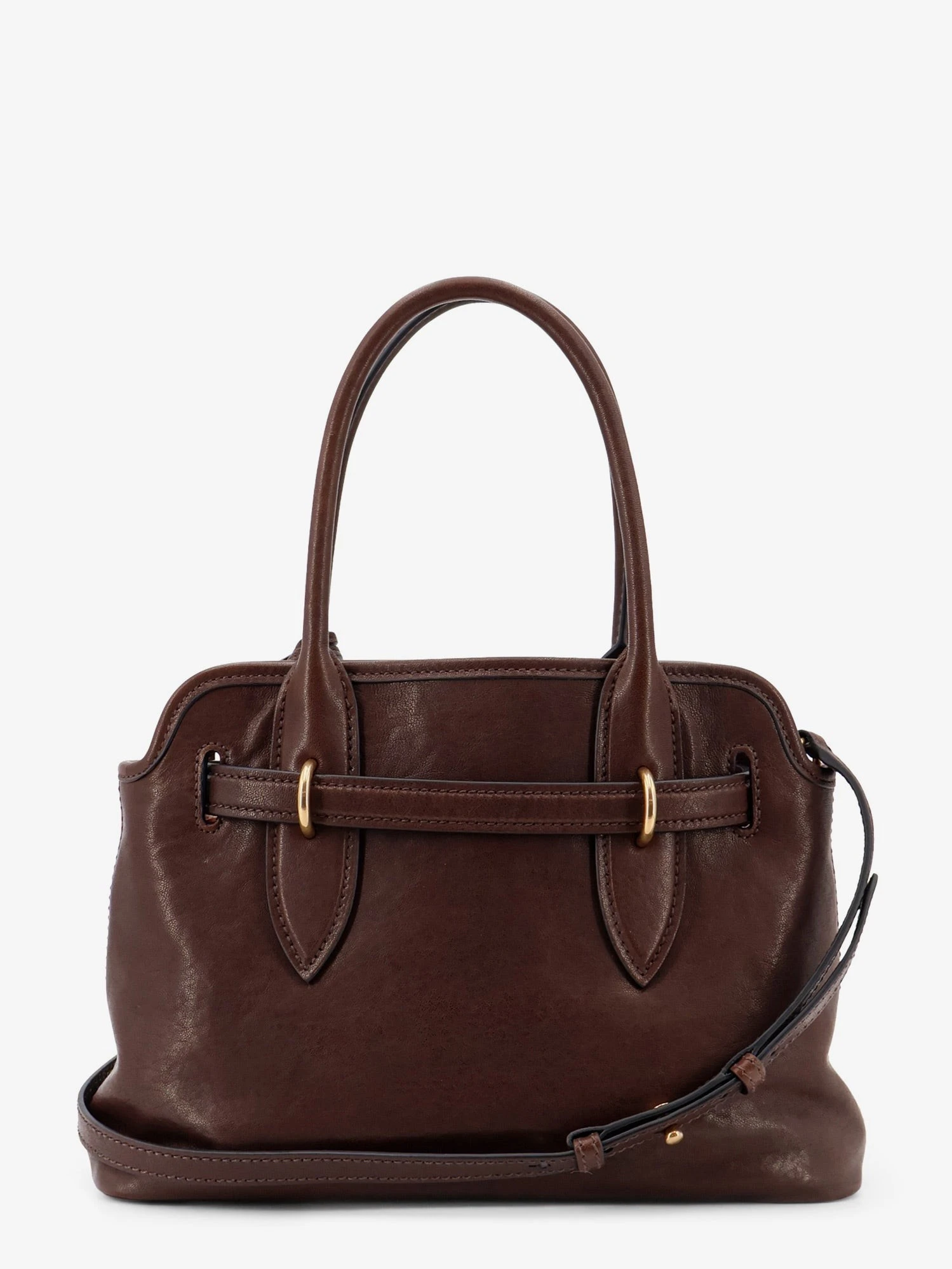 Aventure leather handbag with embossed lettering logo.webp