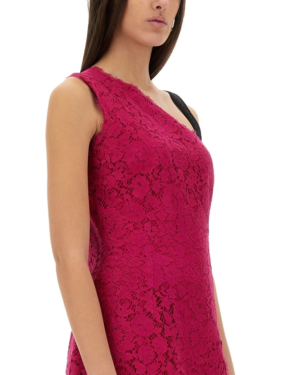 MINI DRESS WITH CORDONET LACE SLIT.webp