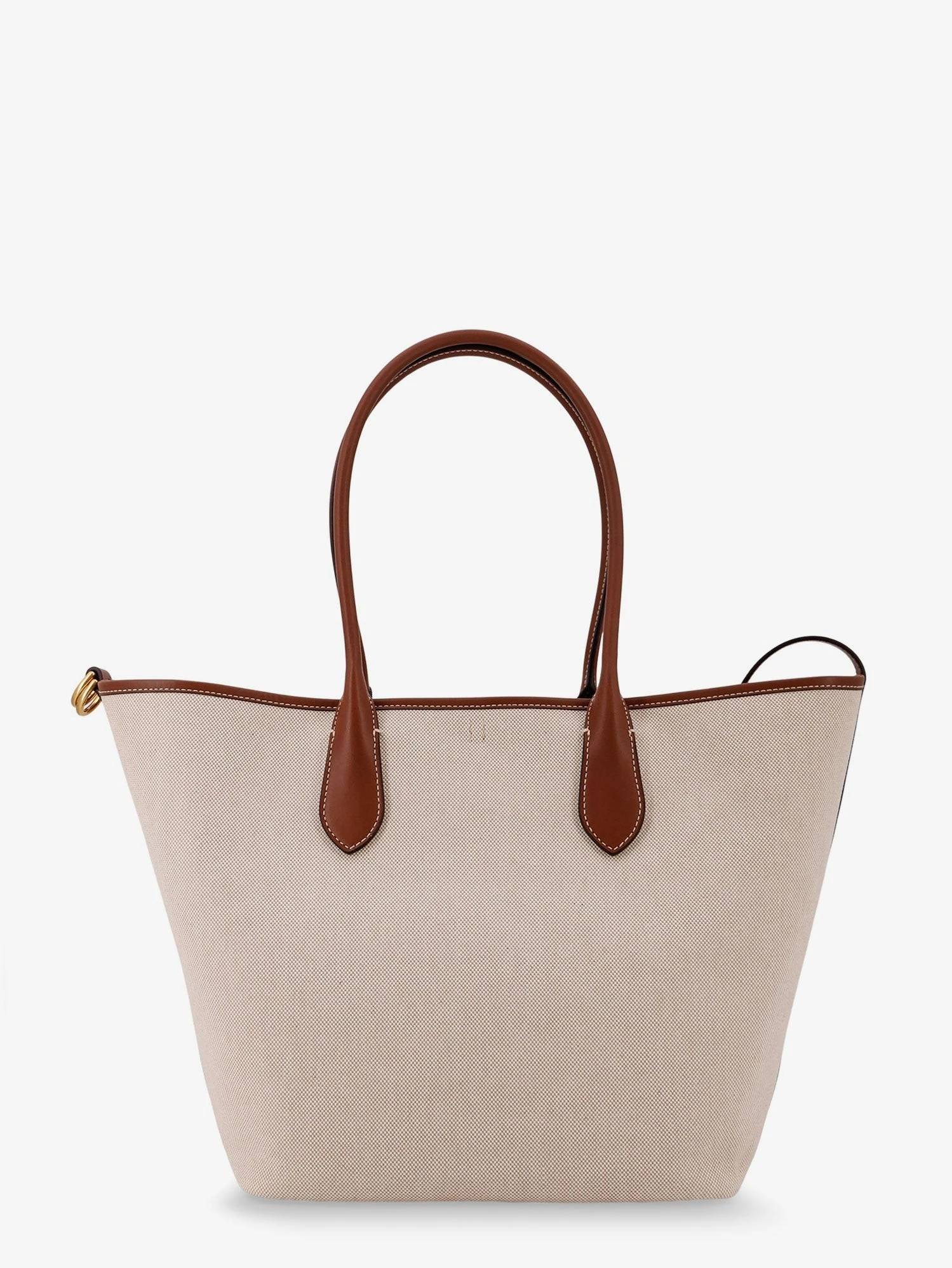 Canvas shoulder bag with front logo patch.webp