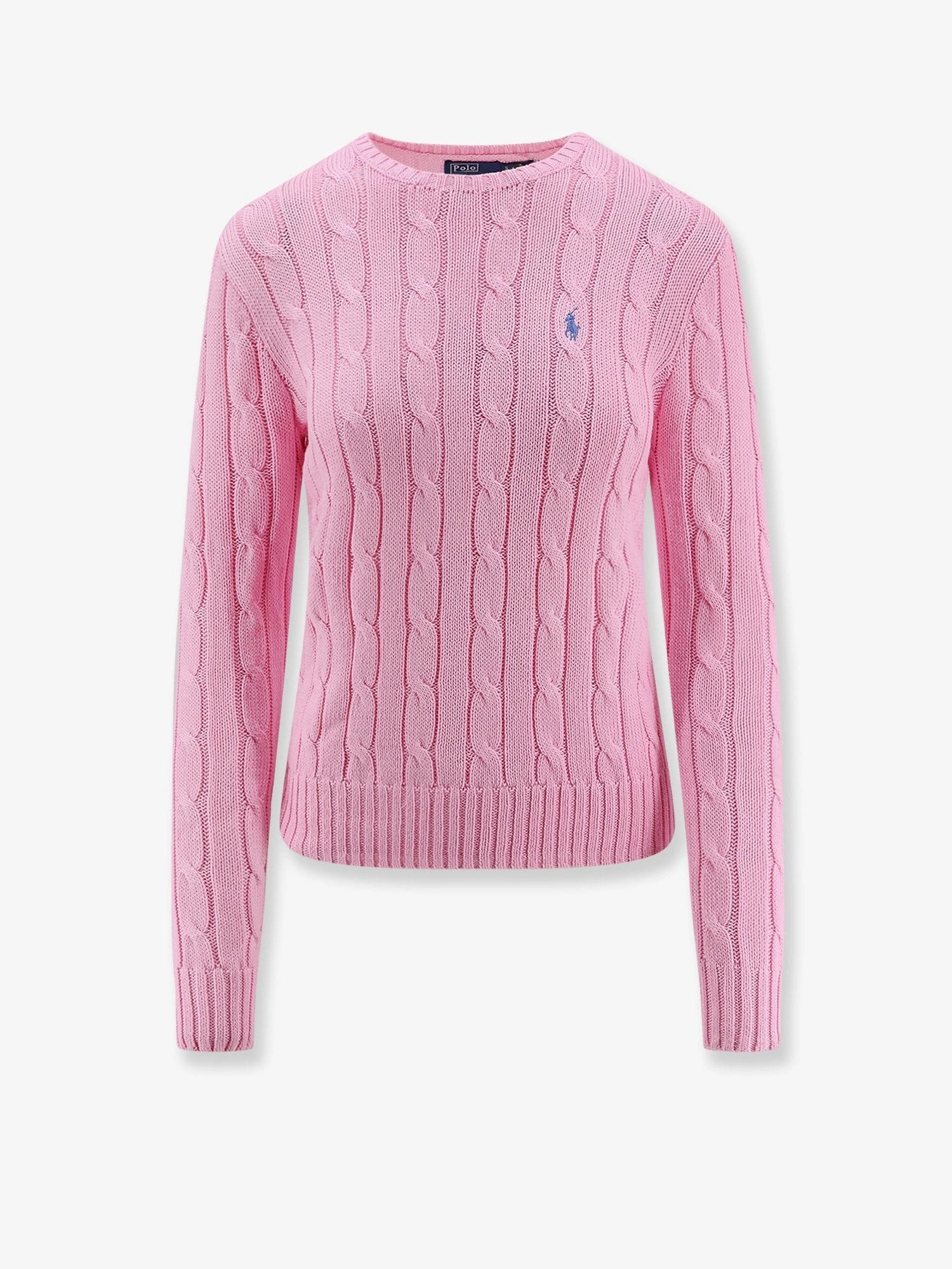 Cotton sweater with embroidered logo on the front.webp