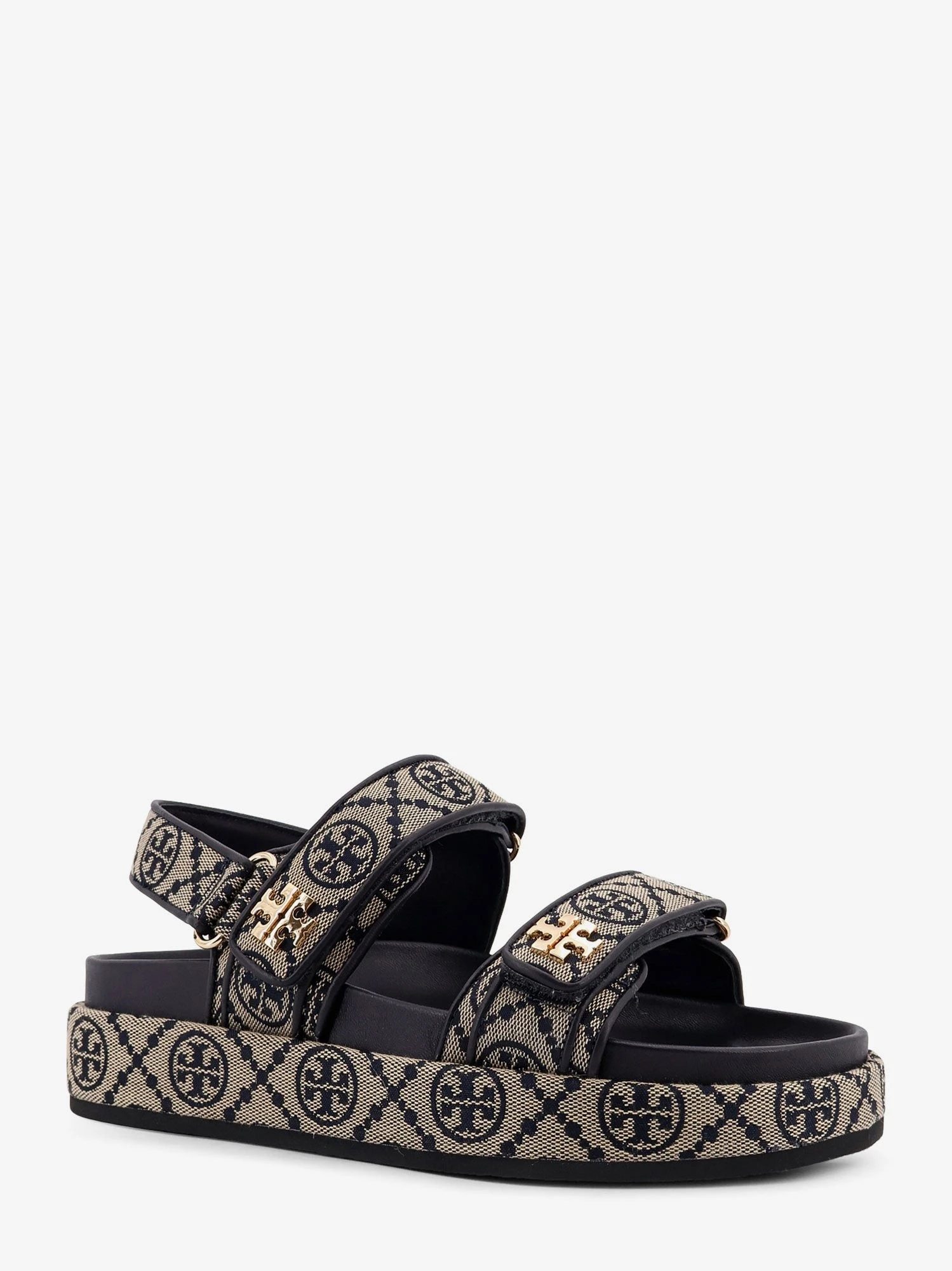 T Monogram Kira jacquard fabric sandals.webp