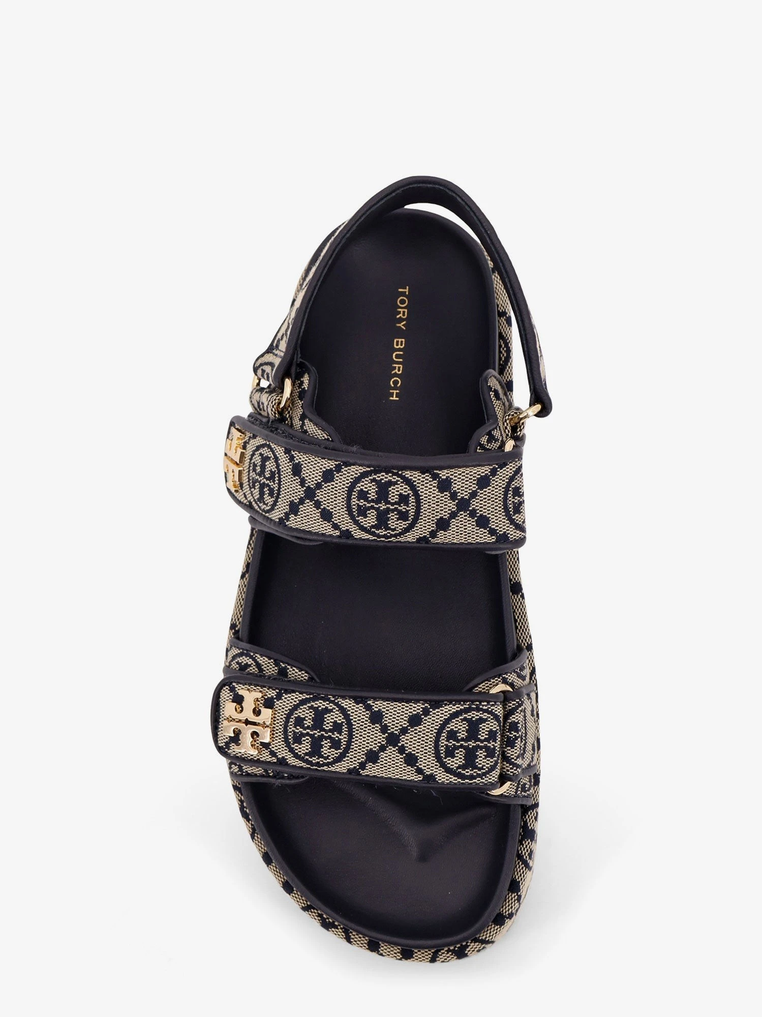 T Monogram Kira jacquard fabric sandals.webp