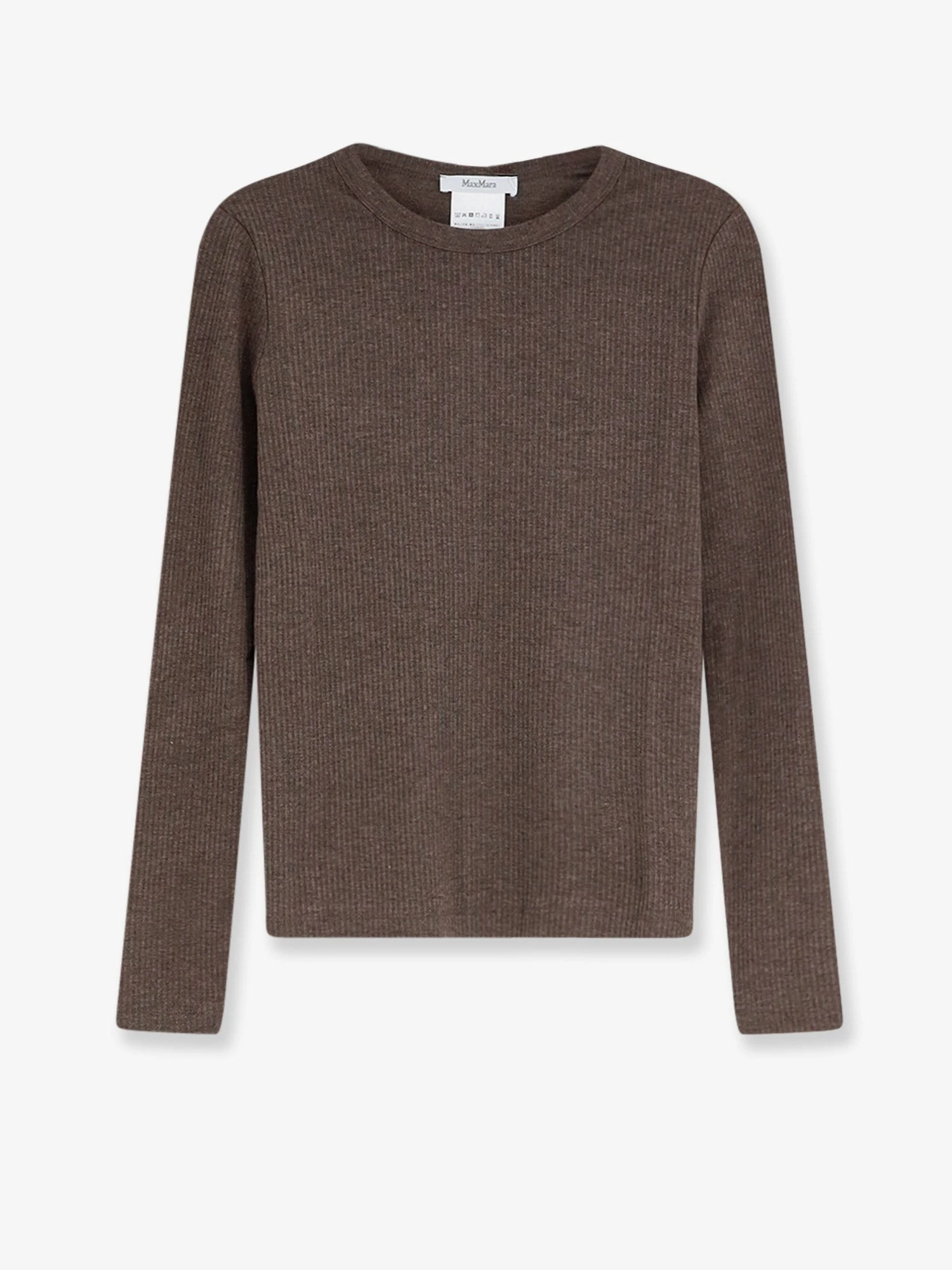Mxmsalmone lyocell and silk t-shirt.webp