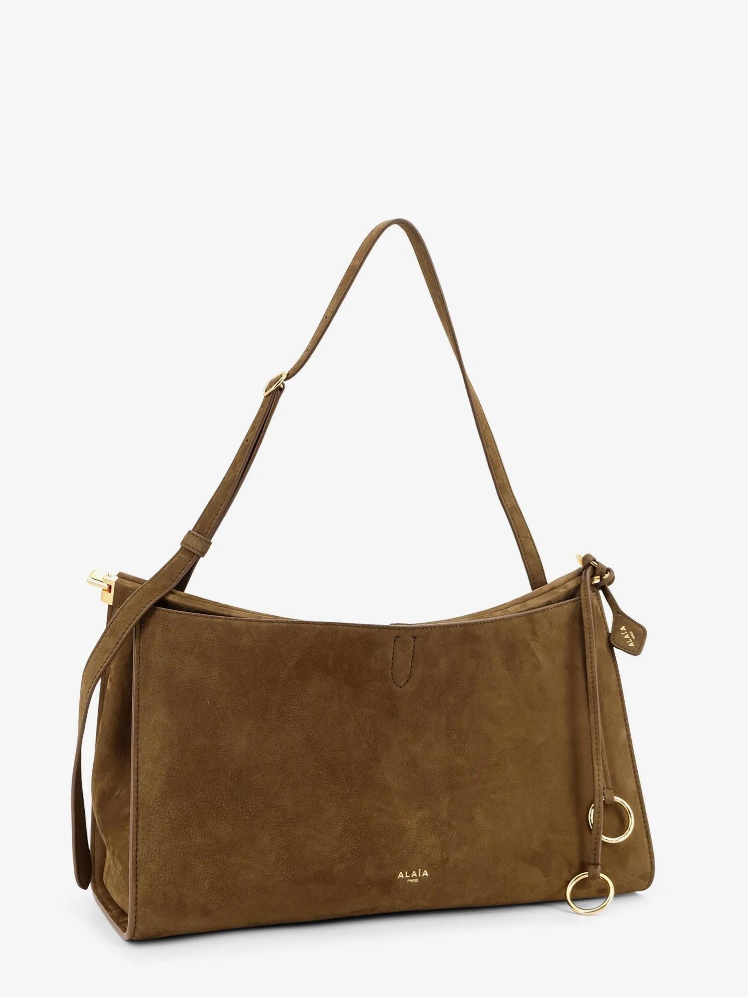 Le Click Pocket 35 nabuck shoulder bag.webp