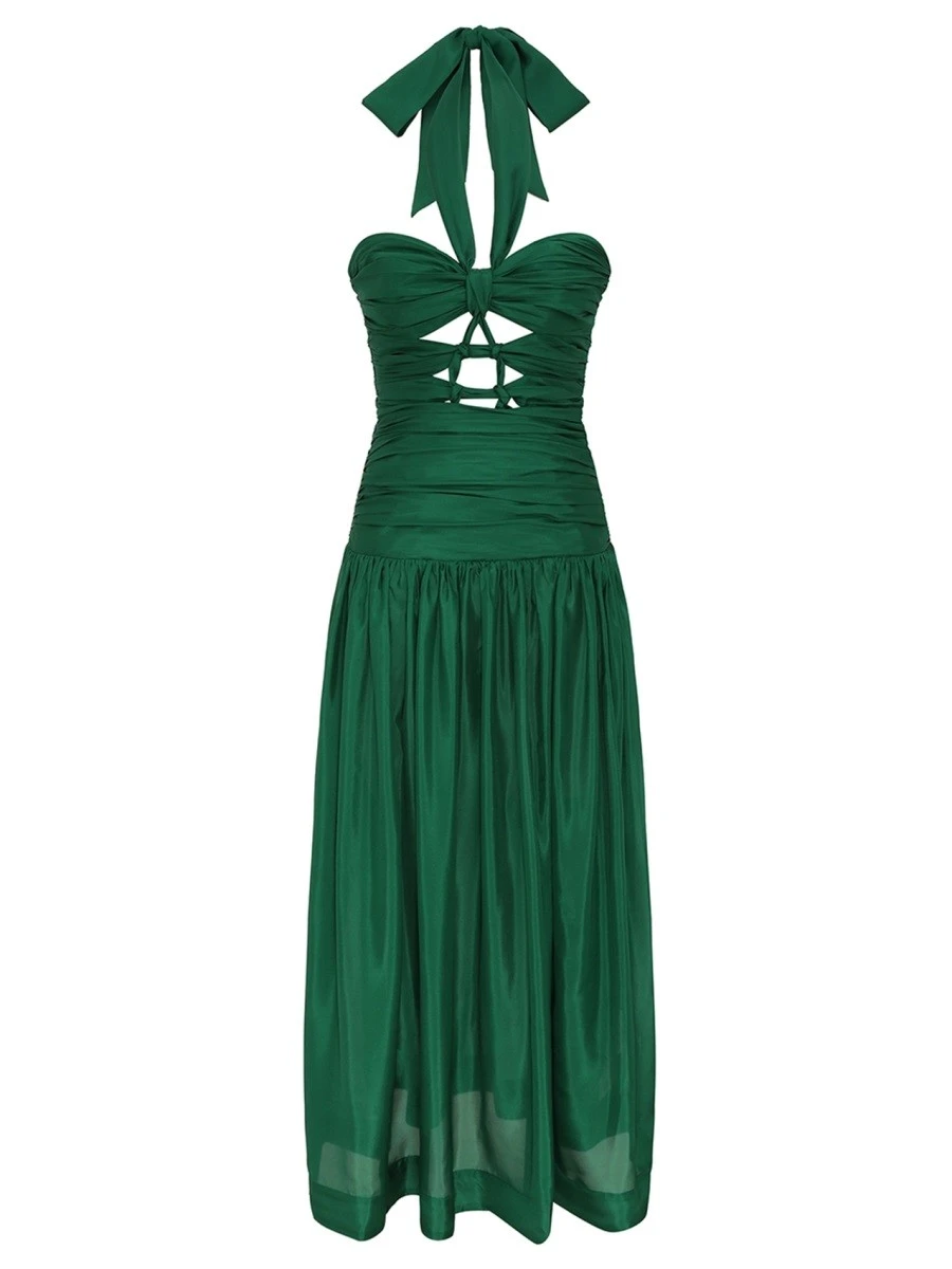 MIDI DRESS WITH KNOTS "DAYLIGHT".webp