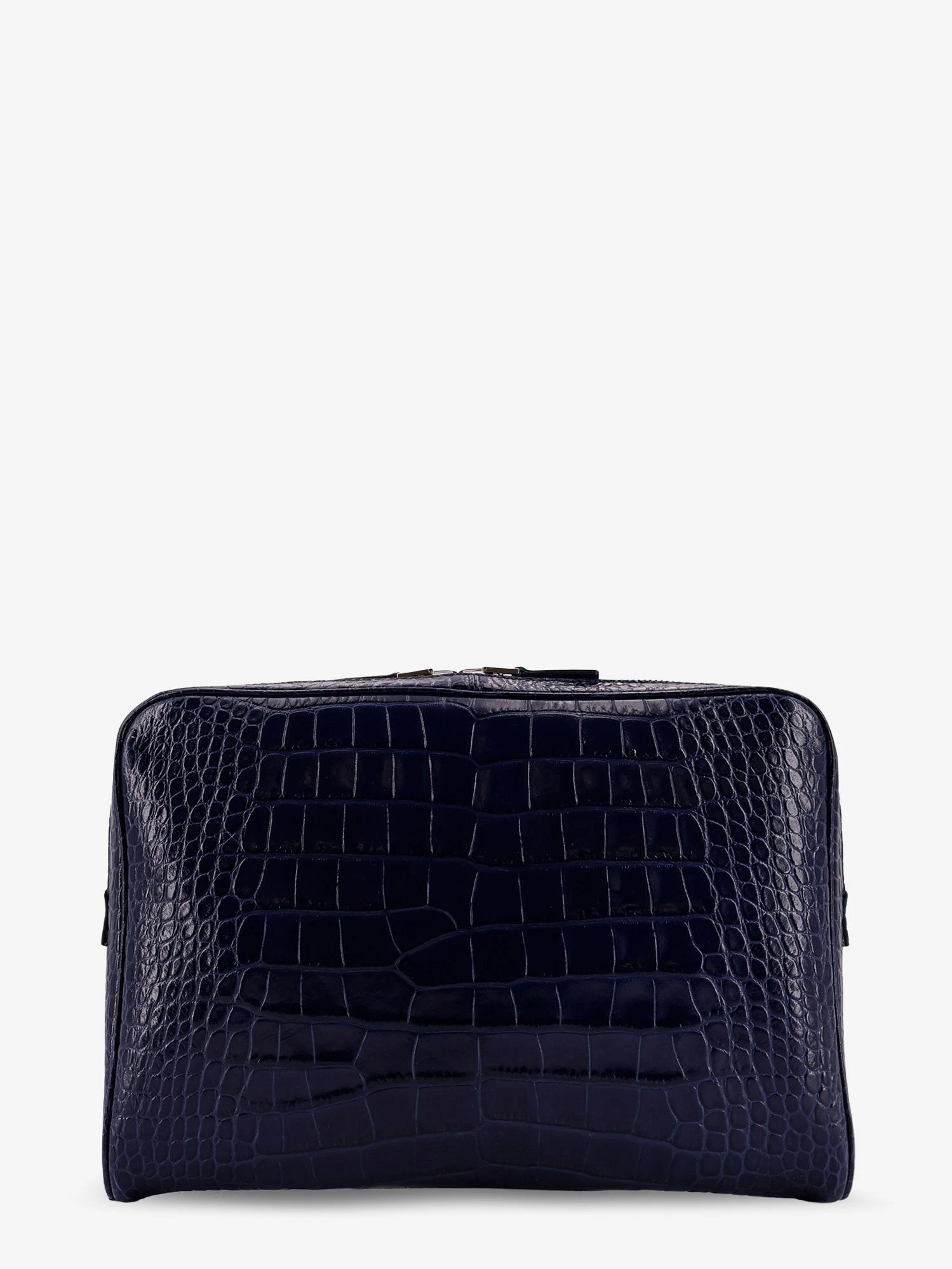 Croco print leather laptop pouch.webp