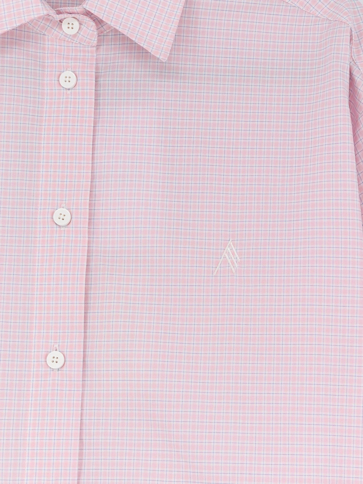 Cotton shirt with front embroidered logo.webp