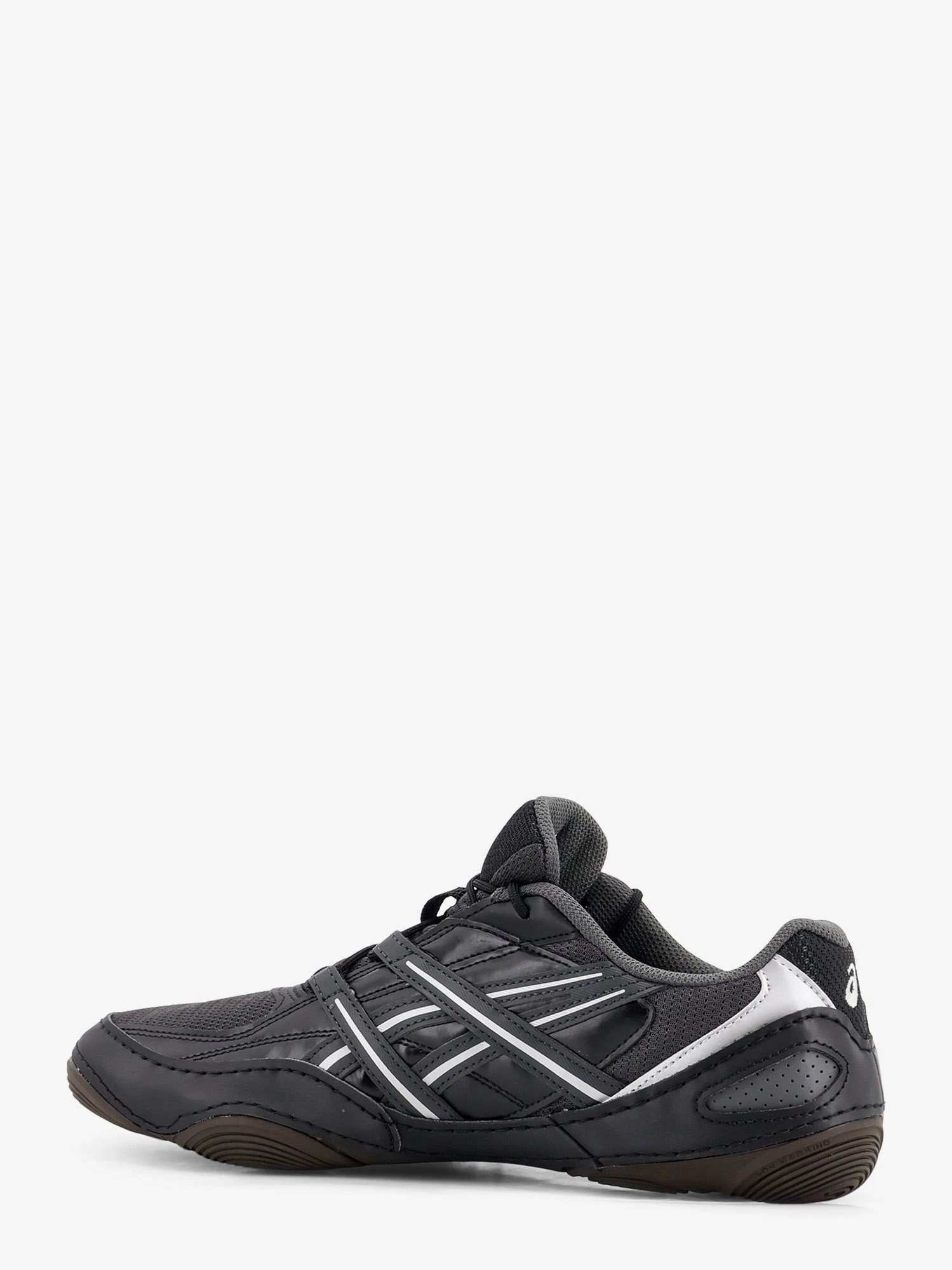 Hypersync mesh and leather sneakers with embroidered logo.webp