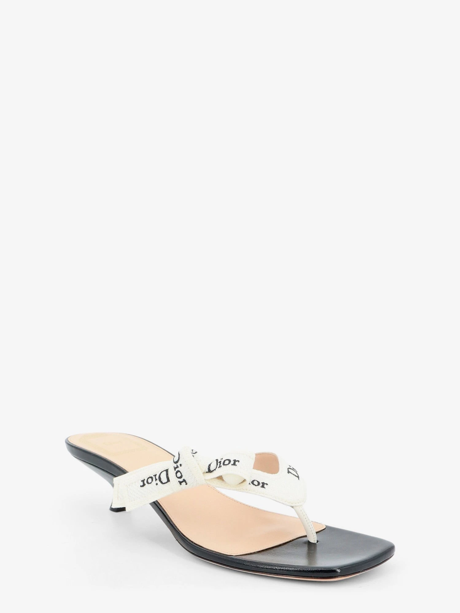 J'Adior cotton flip-flops with embroidered logo.webp