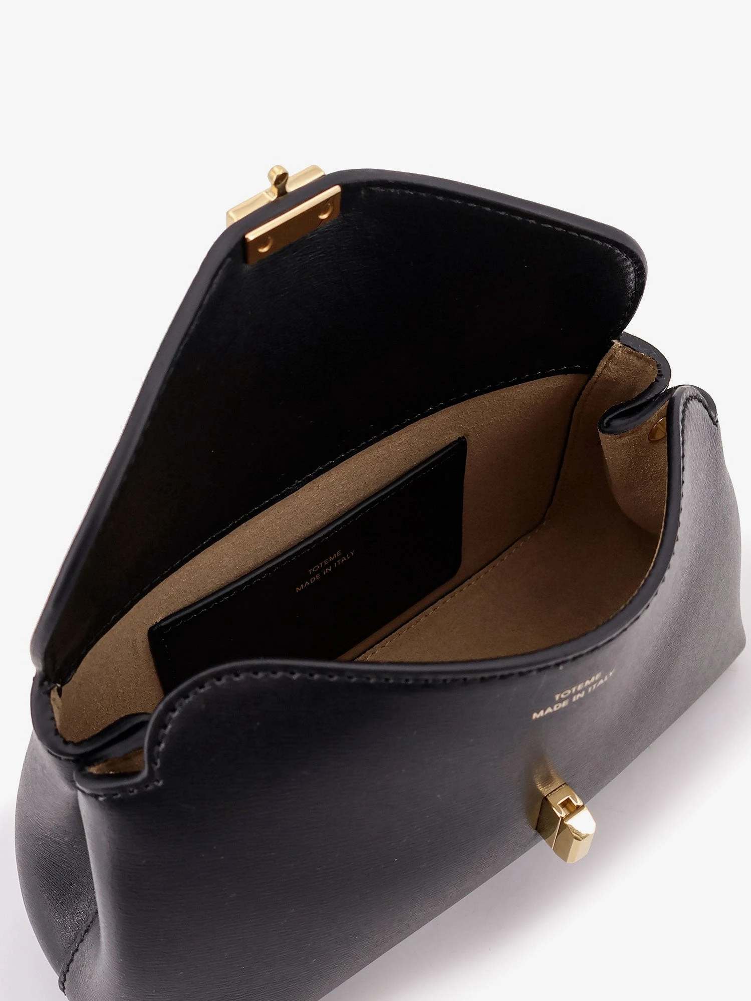 Mini T-Lock leather clutch.webp