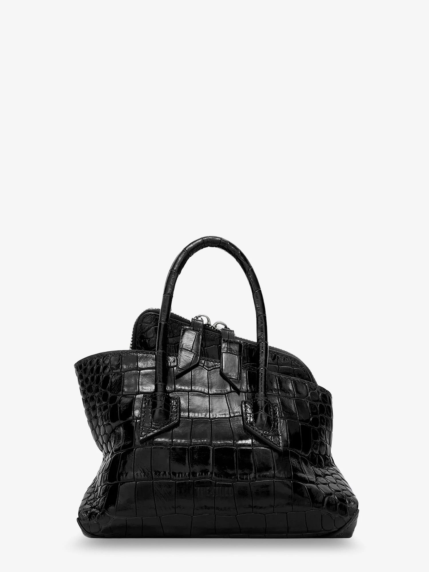 La Passeggiata Mini croco effect leather handbag.webp