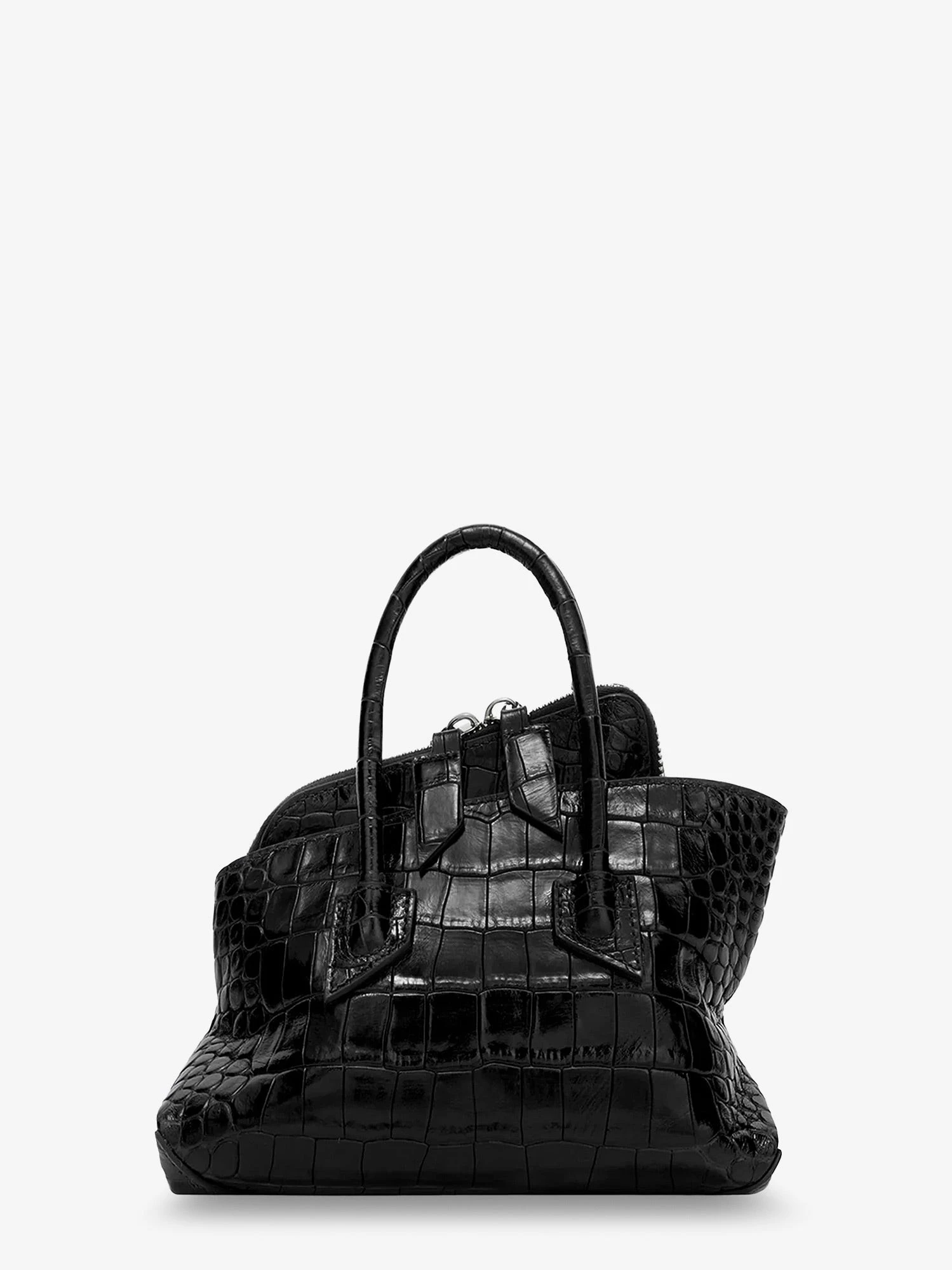 La Passeggiata Mini croco effect leather handbag.webp