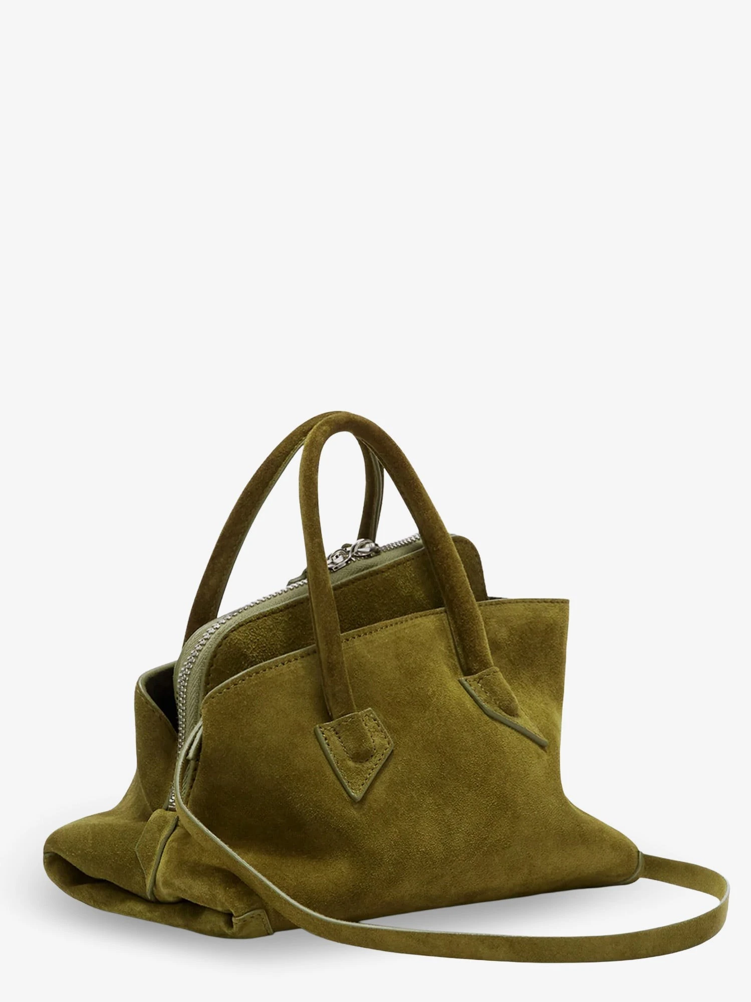La Passeggiata Mini suede handbag.webp