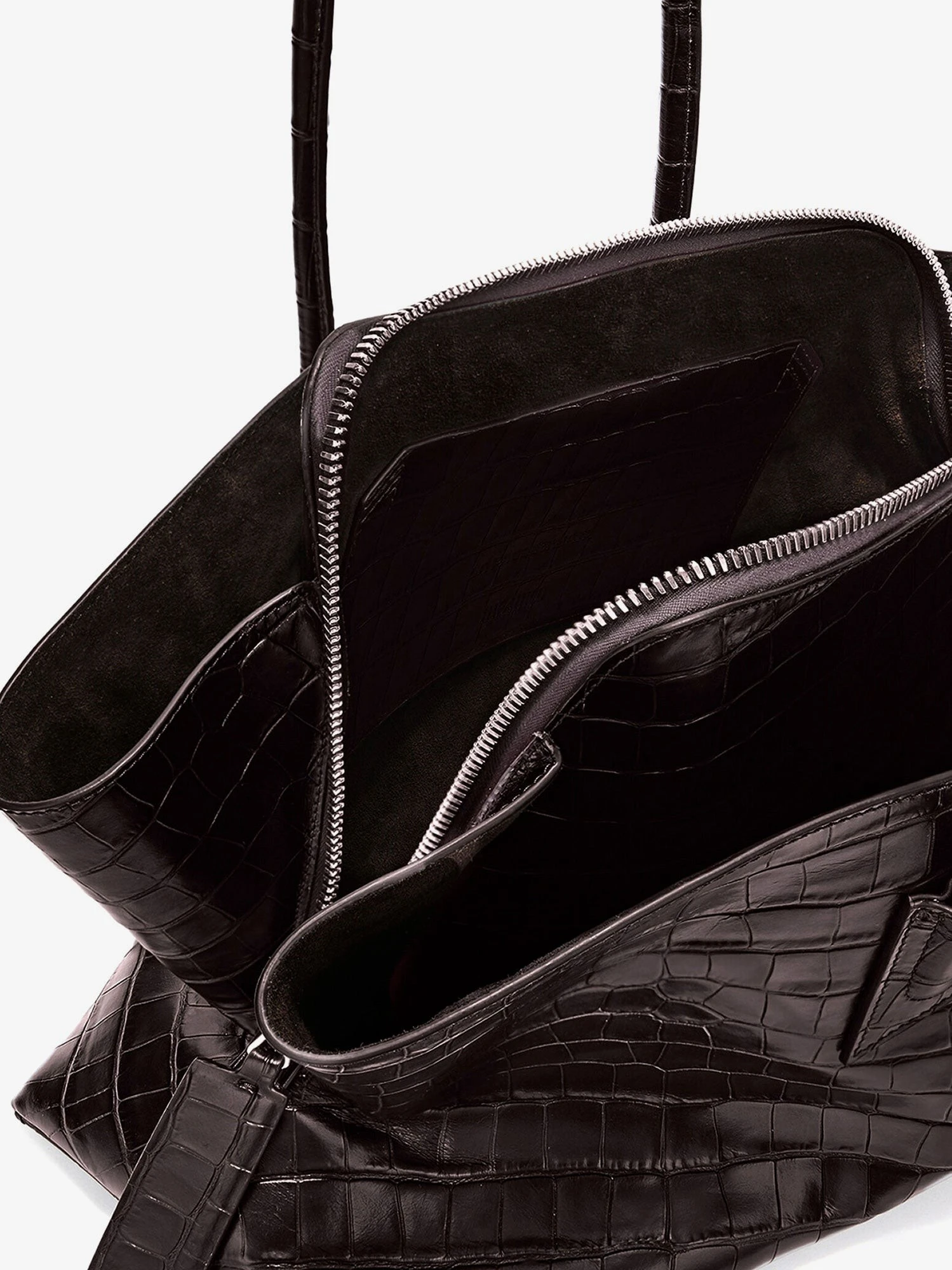 La Passeggiata Medium croc-effect leather shoulder bag.webp