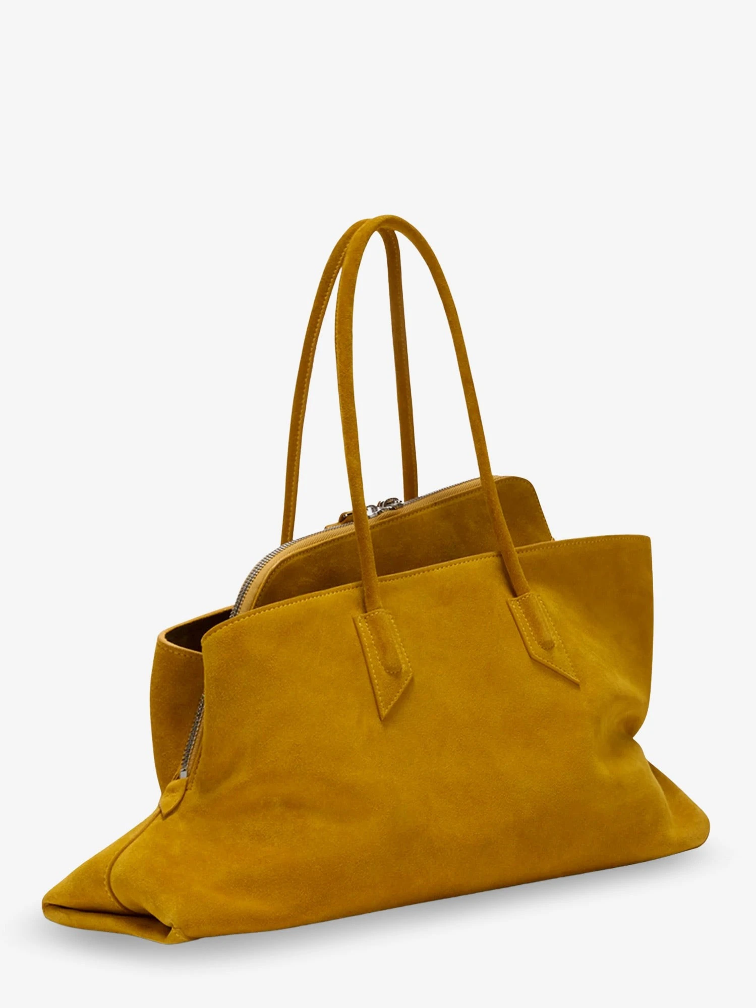 La Passeggiata suede shoulder bag.webp