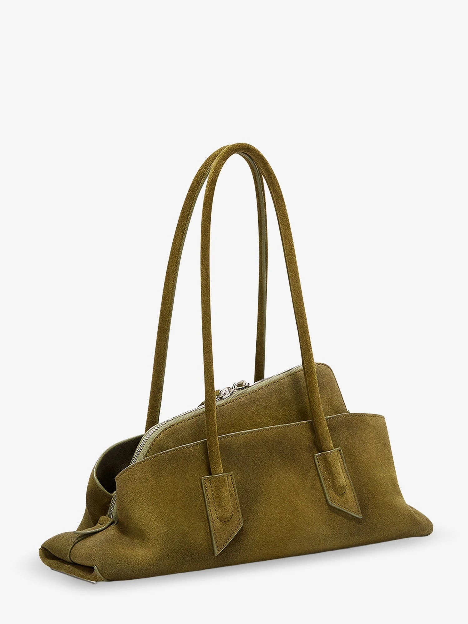 La Passeggiata Small suede shoulder bag.webp