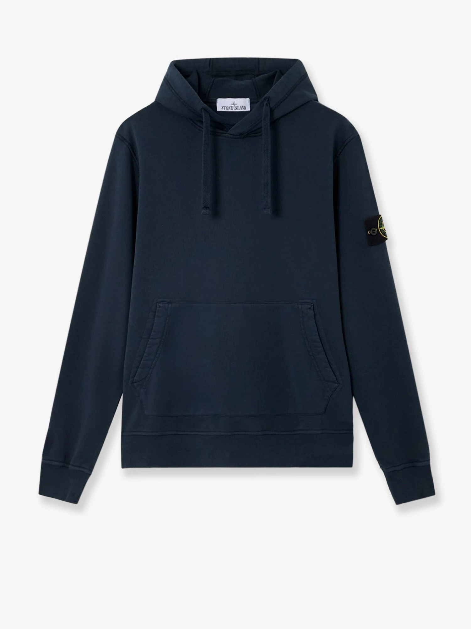 Cotton sweatshirt with side logo patch.webp