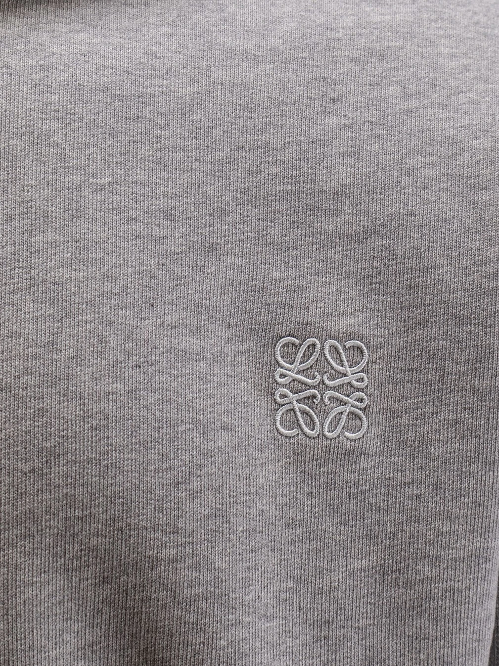 Cotton sweatshirt with front embroidered logo.webp