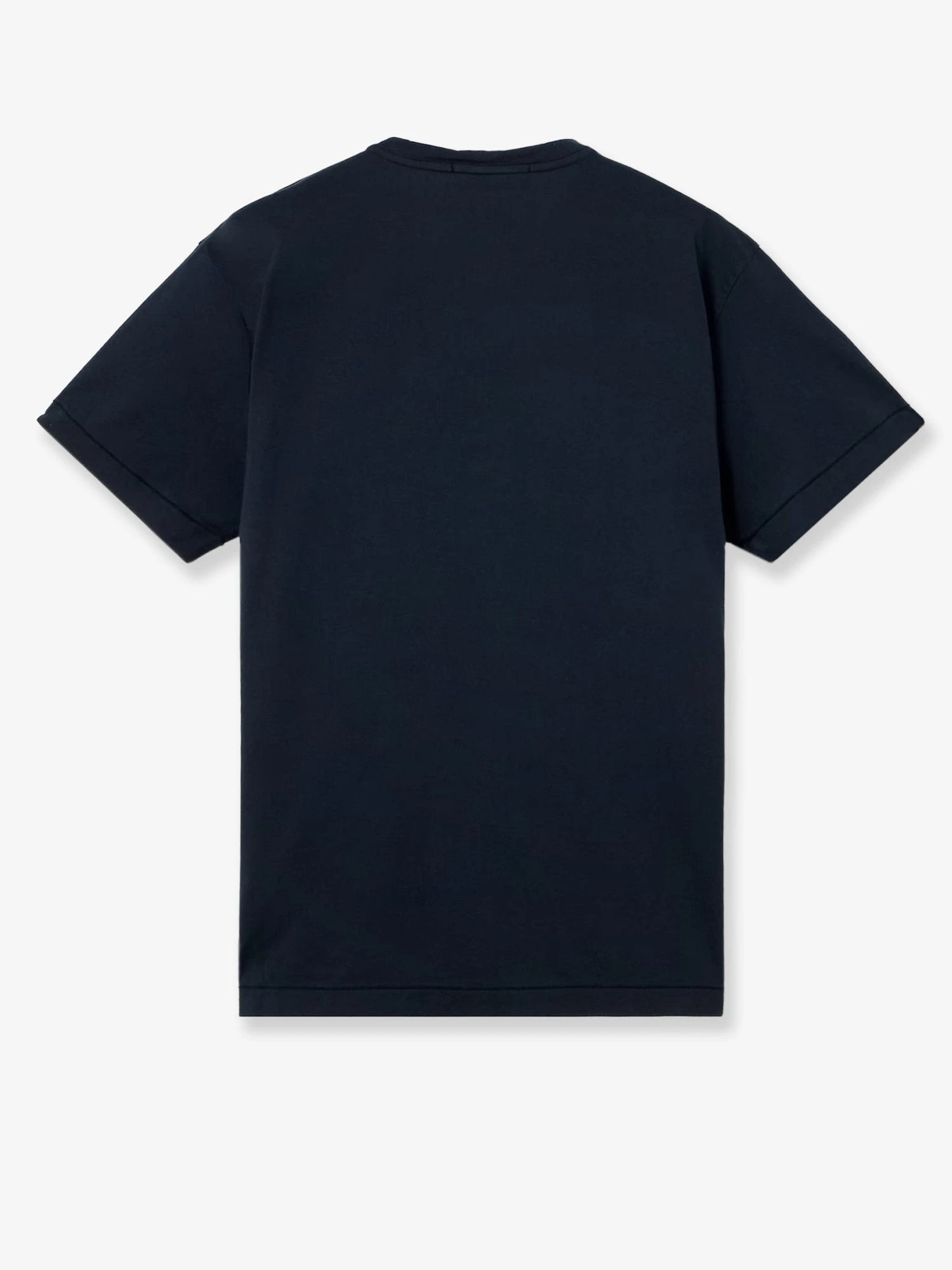 Cotton T-shirt with front logo patch.webp