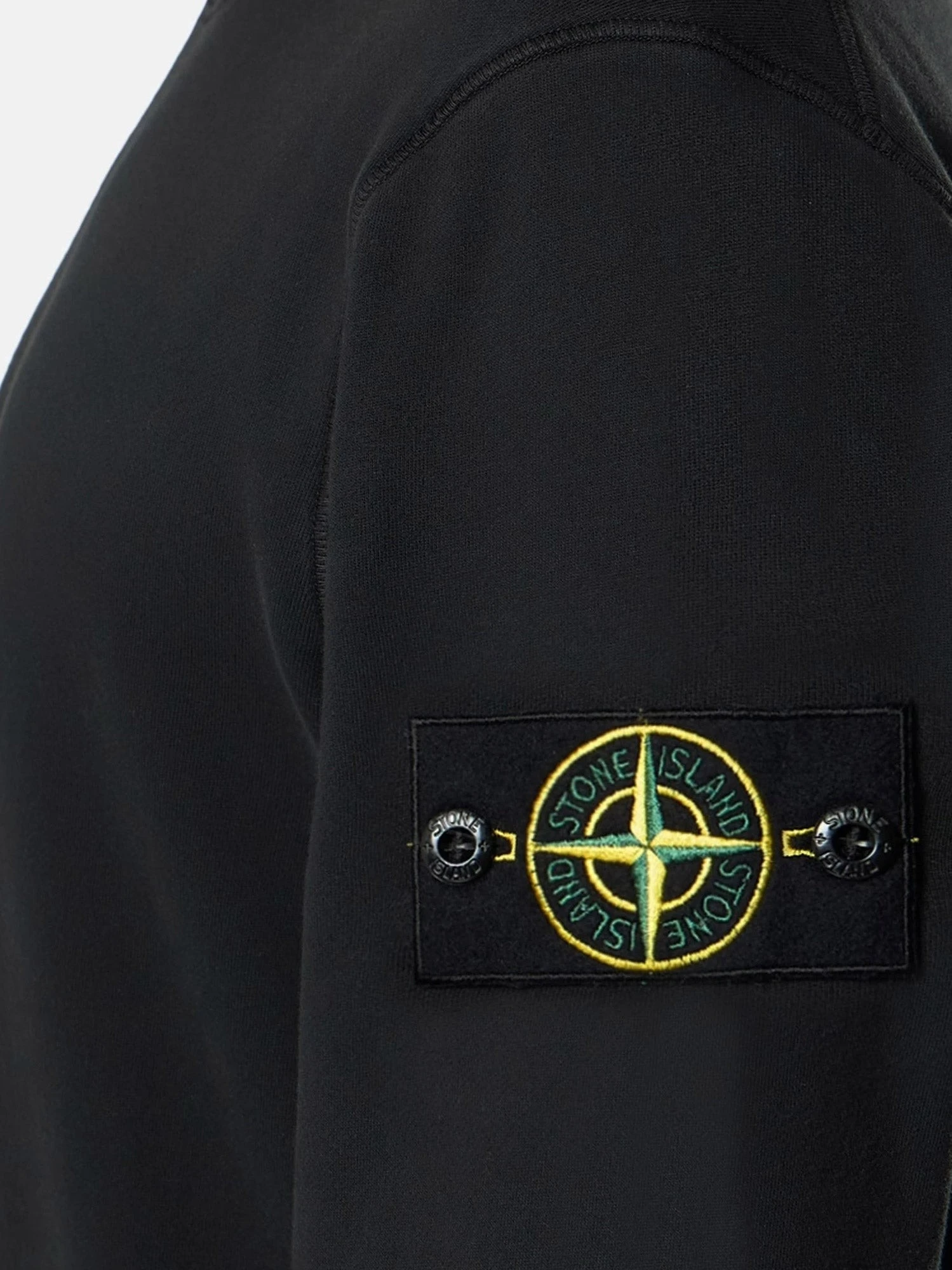 Cotton sweatshirt with side logo patch.webp