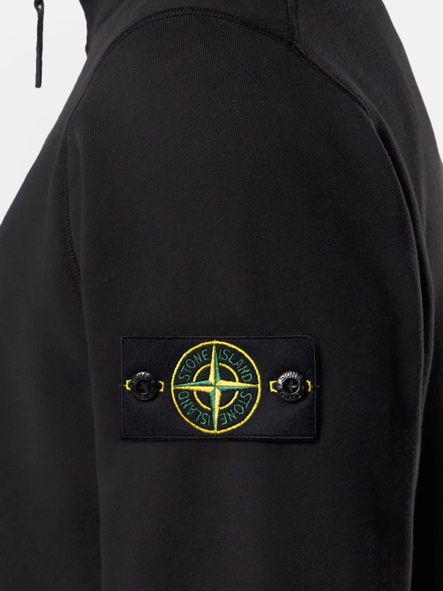 Cotton sweatshirt with side logo patch.webp
