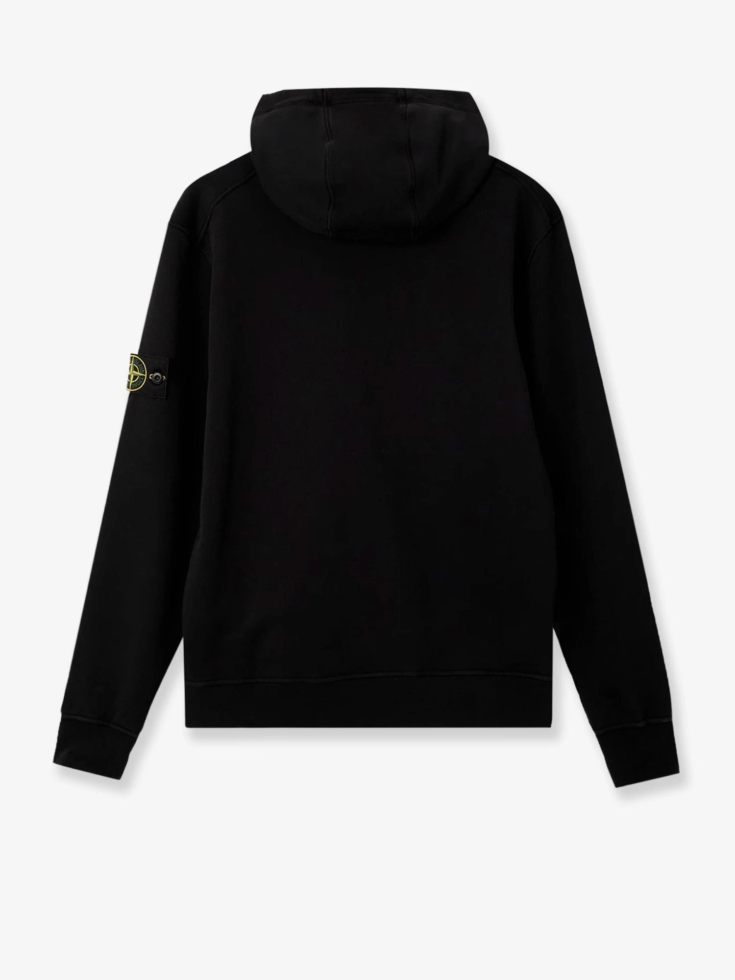 Cotton sweatshirt with side logo patch.webp