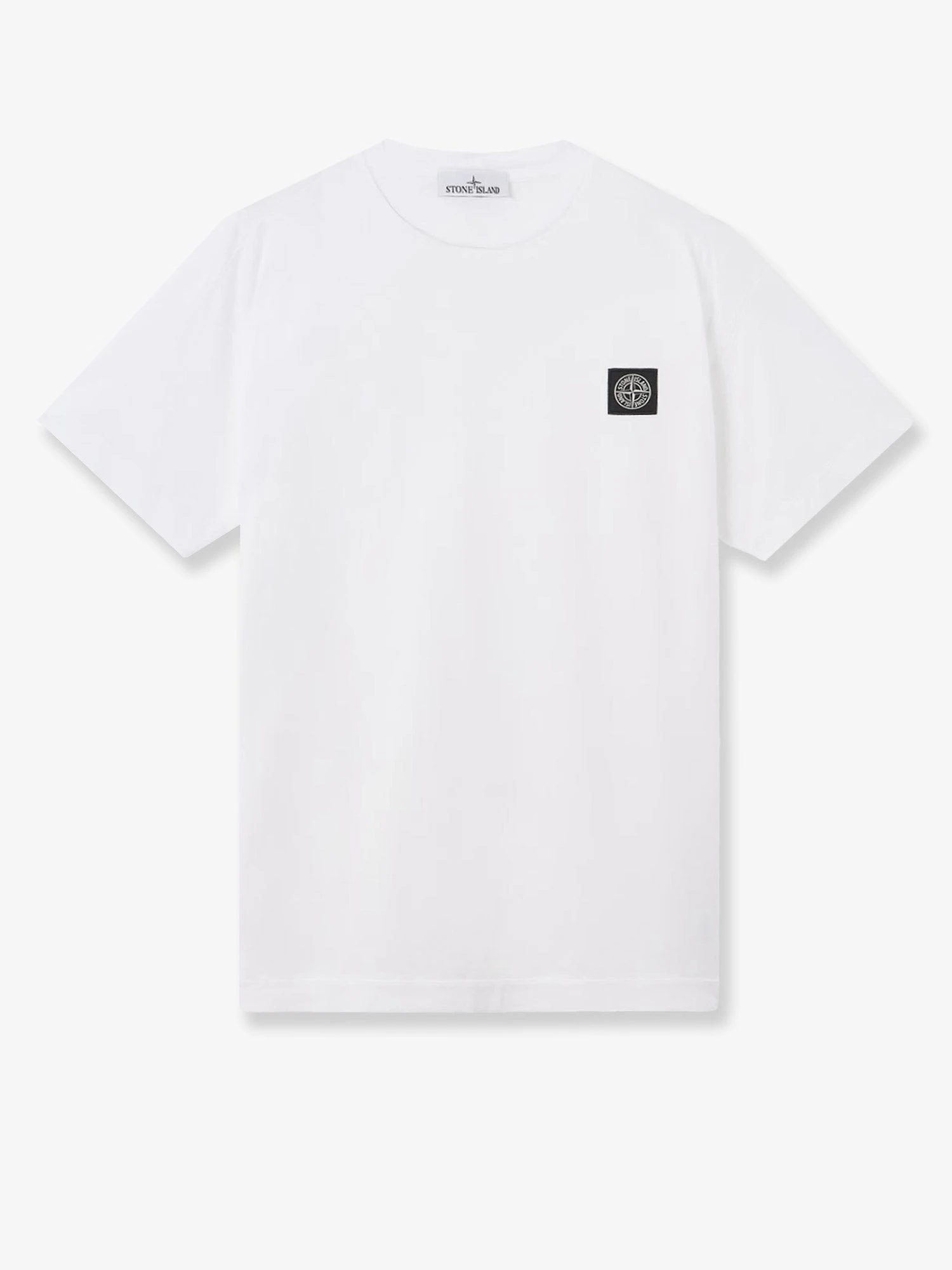Cotton T-shirt with front logo patch.webp