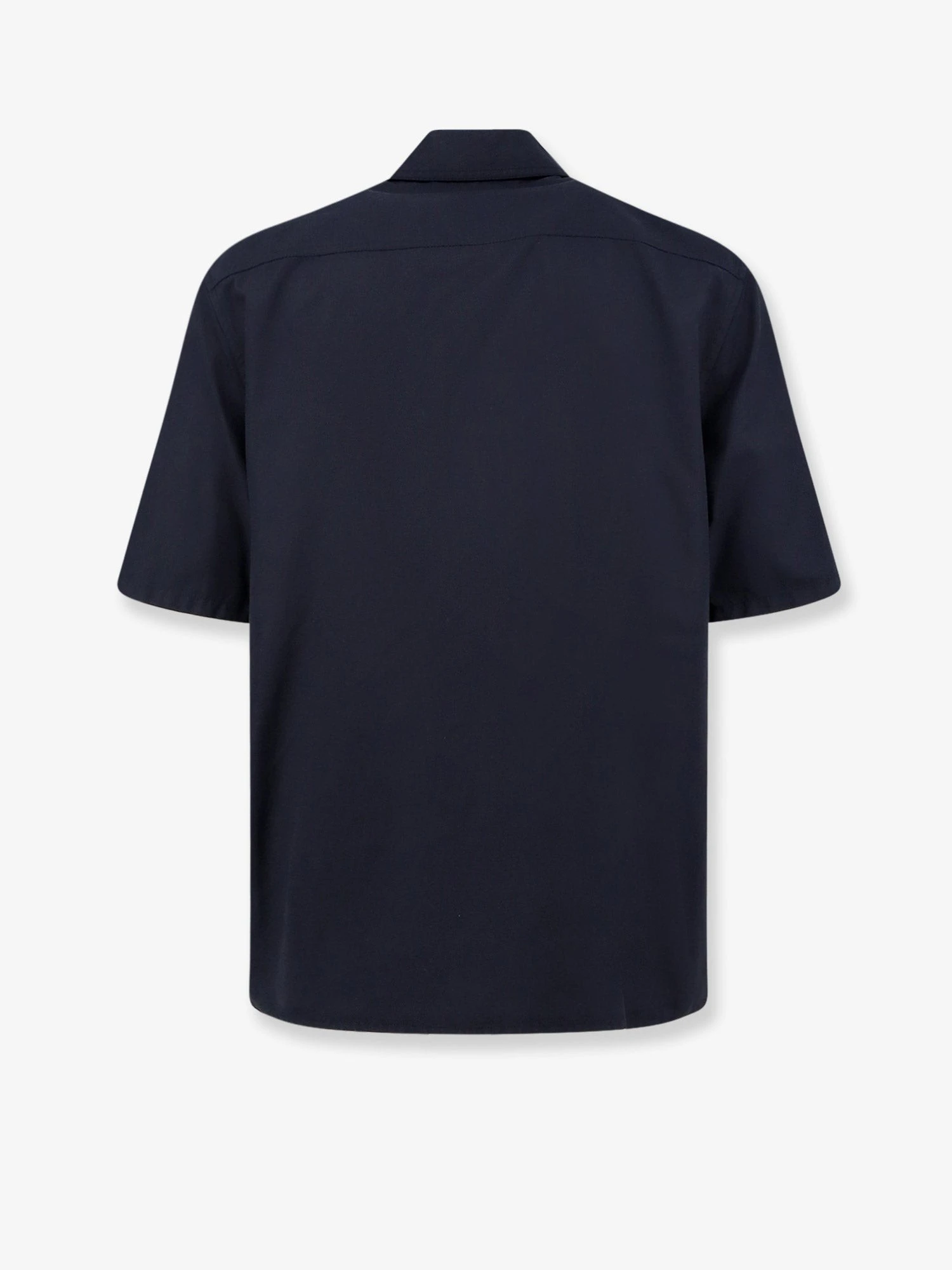 Cotton blend shirt with zip.webp