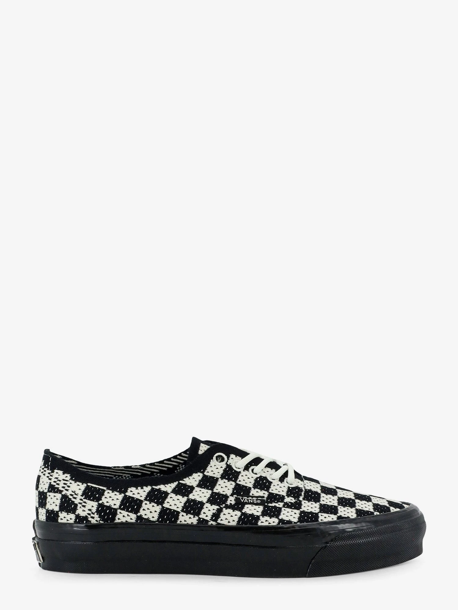LX Authentic 44 fabric sneakers with a checkerboard pattern.webp